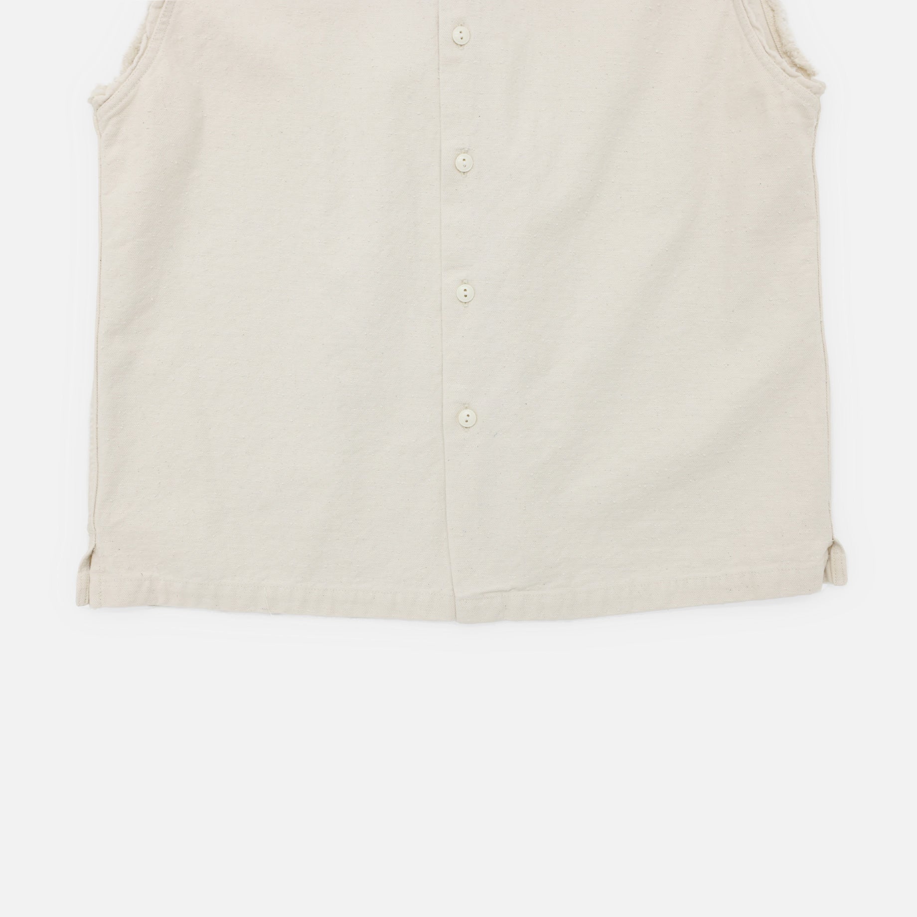12OZ SLEEVELESS DENIM SHIRT (NATURAL)