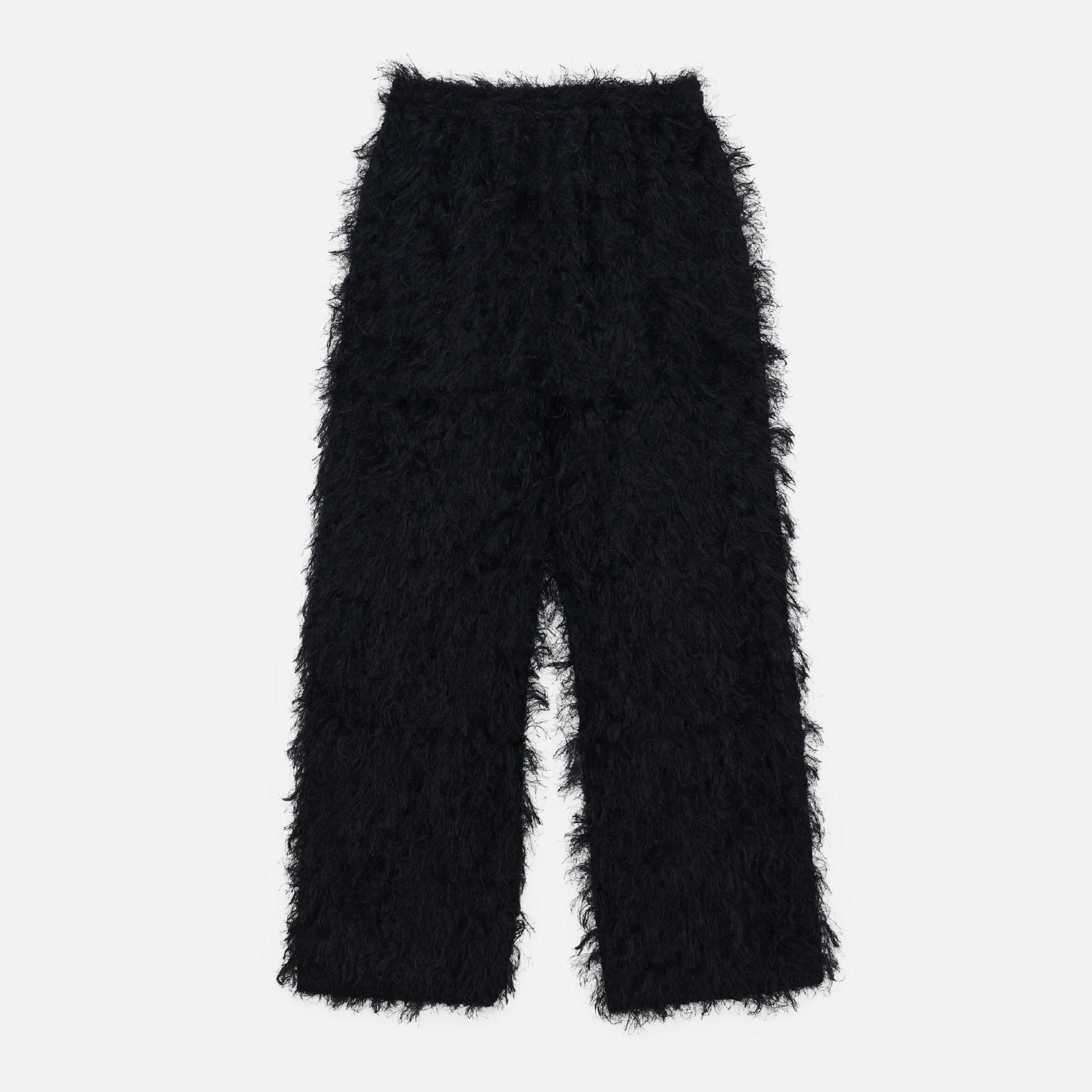 STRING EASY PANT - PE/R ARGYLE FRINGE JQ.(BLACK)