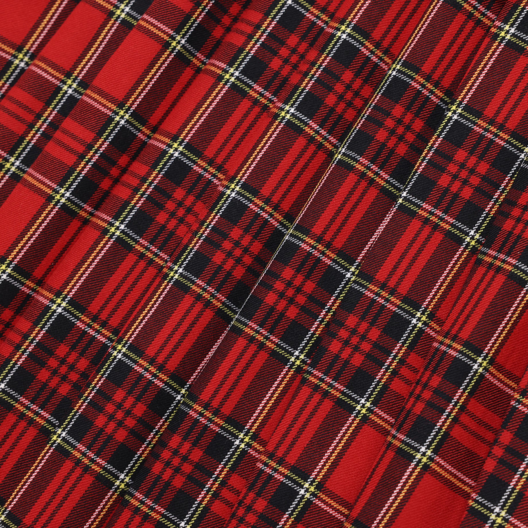 VARIATION PLEATS SKIRT - TARTAN(RED)