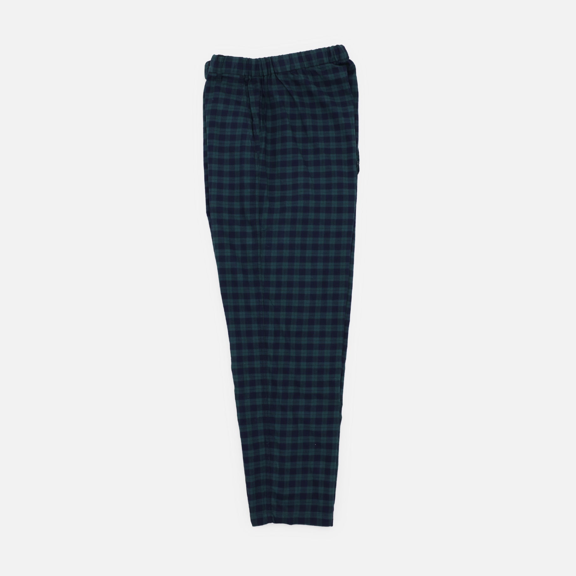 EZ PANT - COTTON TARTAN CHECK(GREEN)
