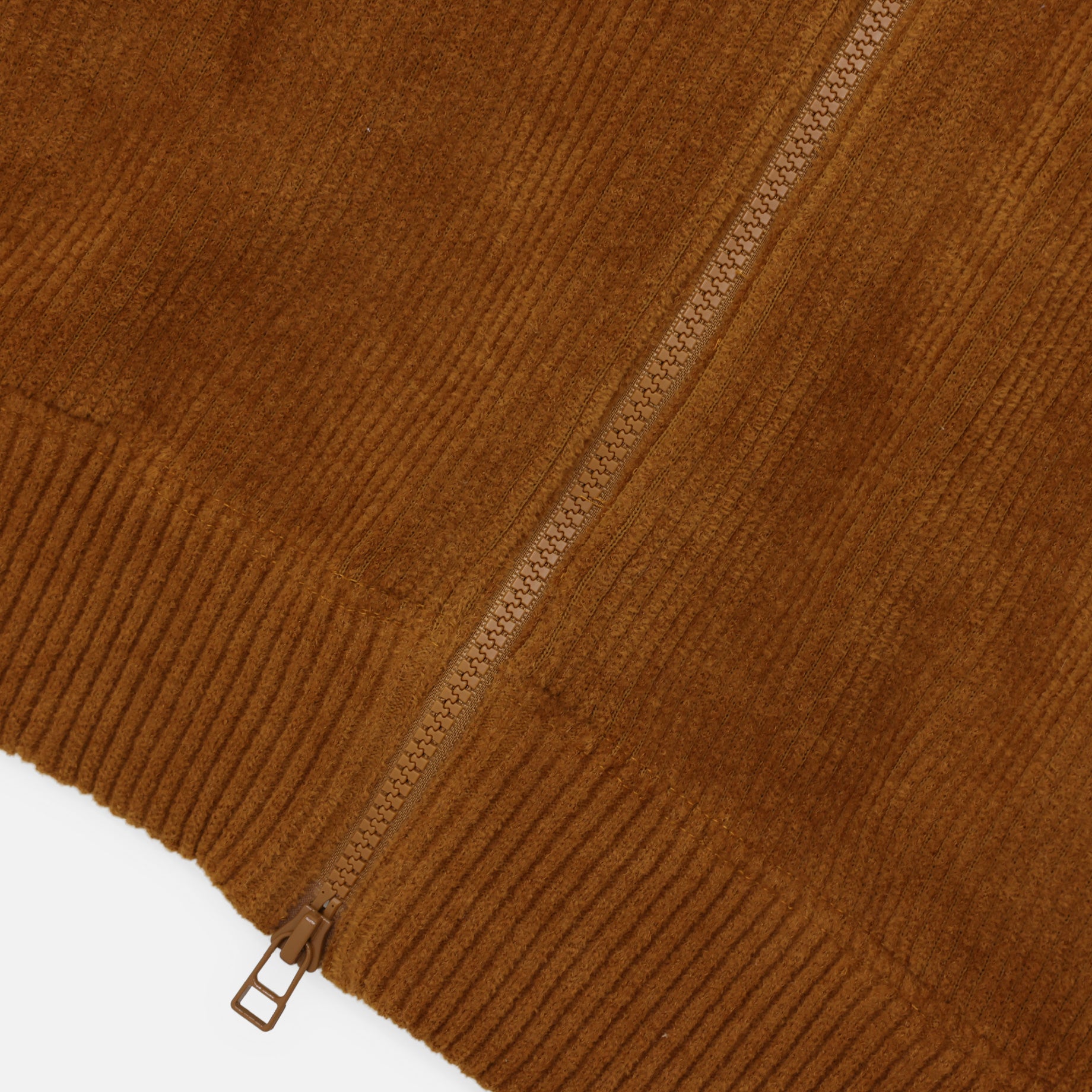 CORDUROY ZIP BLOUSON (CAMEL)