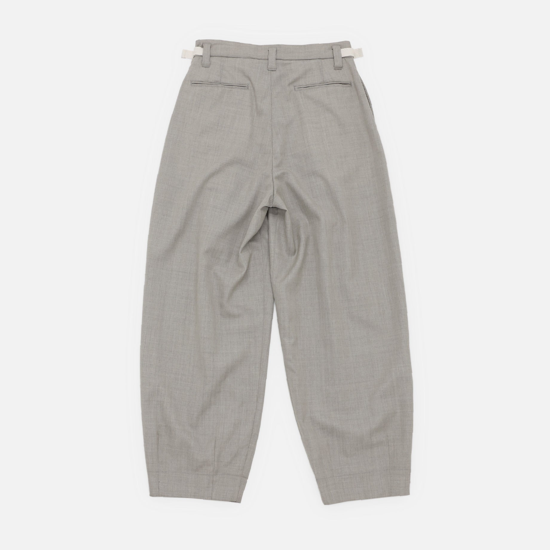 WOOL TWILL TAPERED PT(NATURAL)
