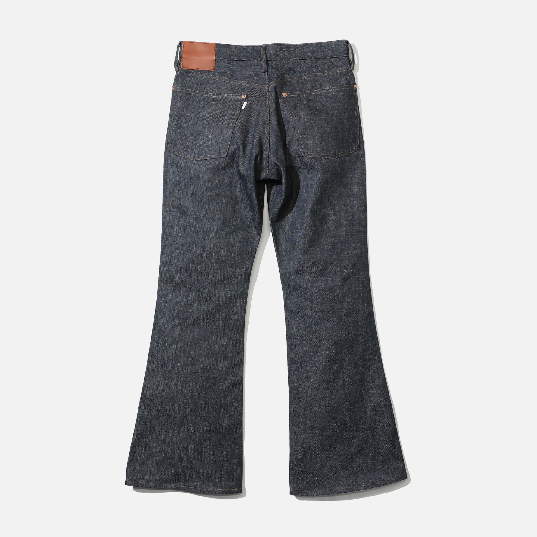 MODERN DENIM FLARED TROUSERS(RIGID INDIGO)