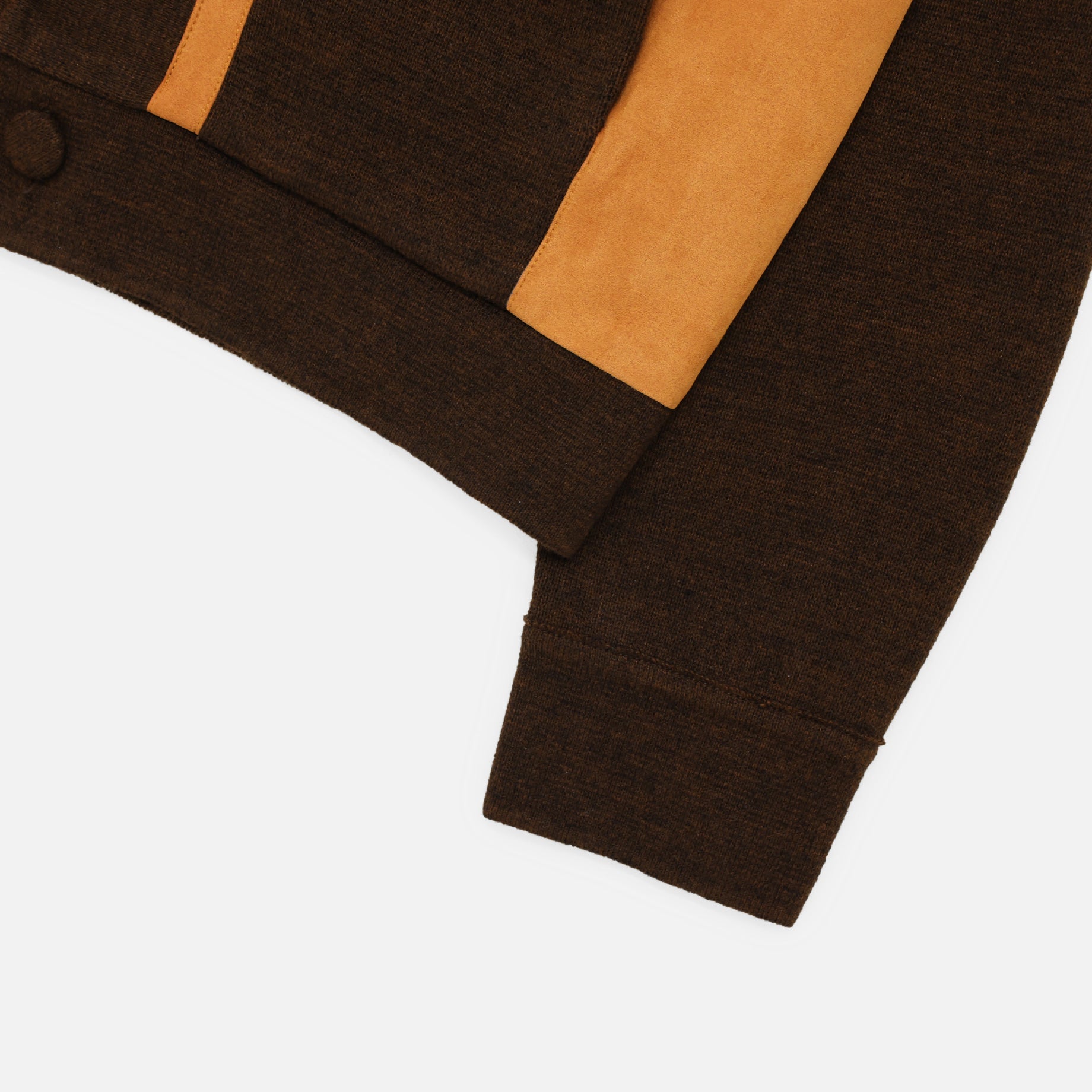 KNIT CARDIGAN "FLOWER"(BROWN)