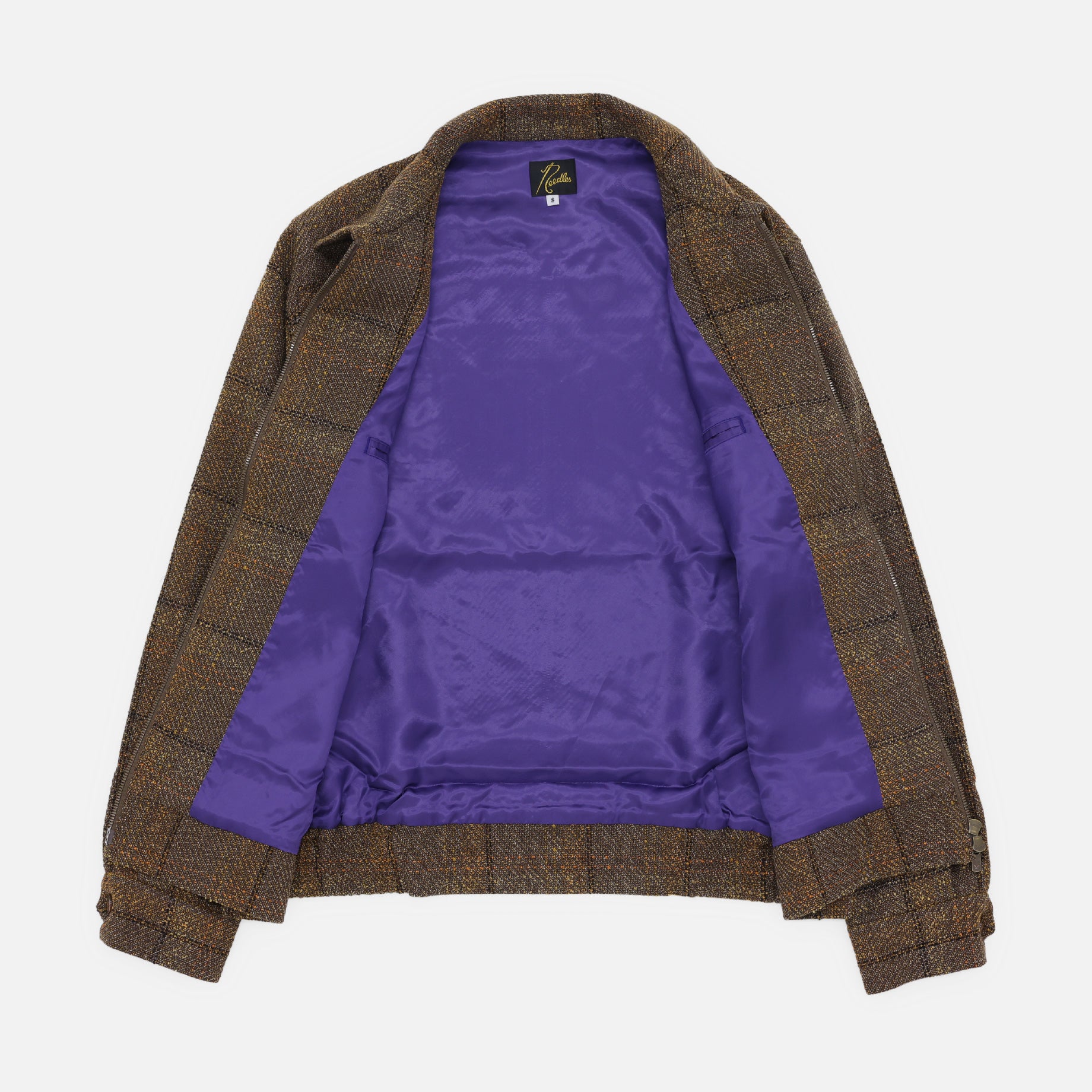 SPORTS JACKET - W/AC/C/N/R TWILL PLAID(BROWN)