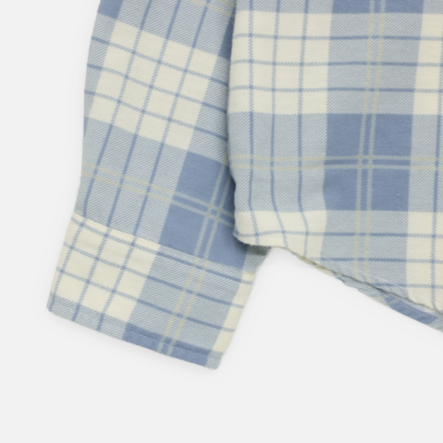 CHECK SHIRT (IVORY × LIGHT BLUE)