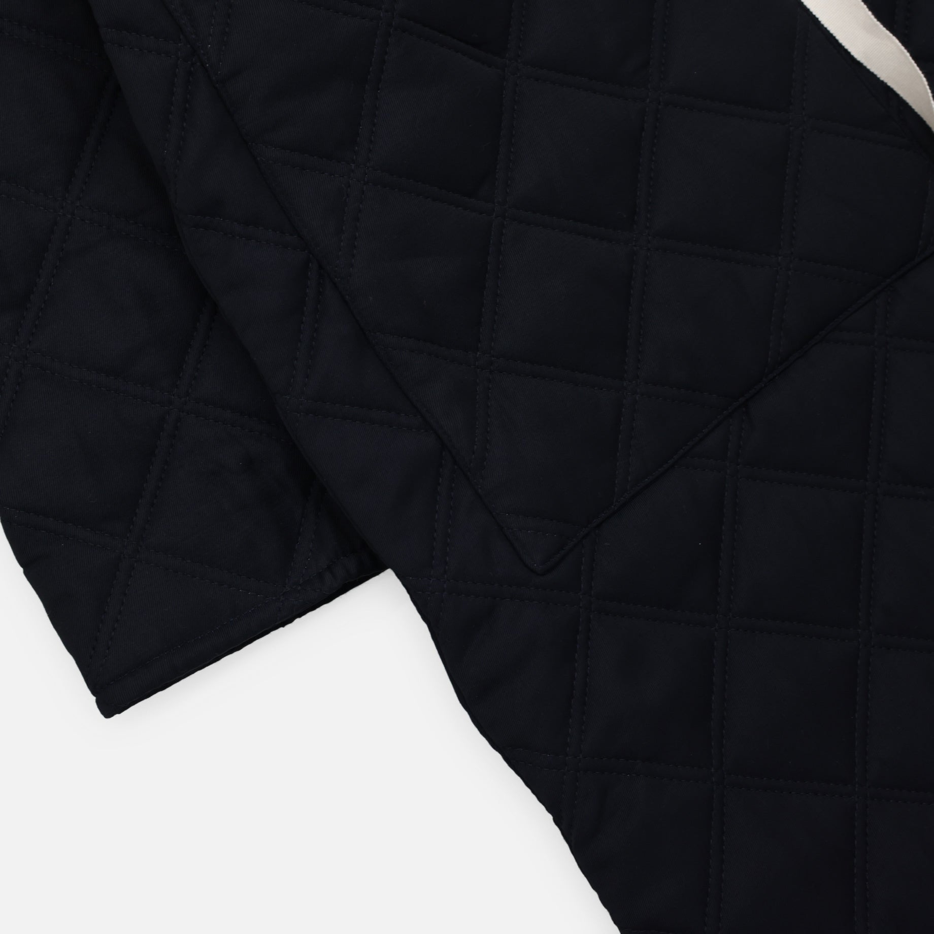 RAYON NO COLLAR COAT(D.NAVY)