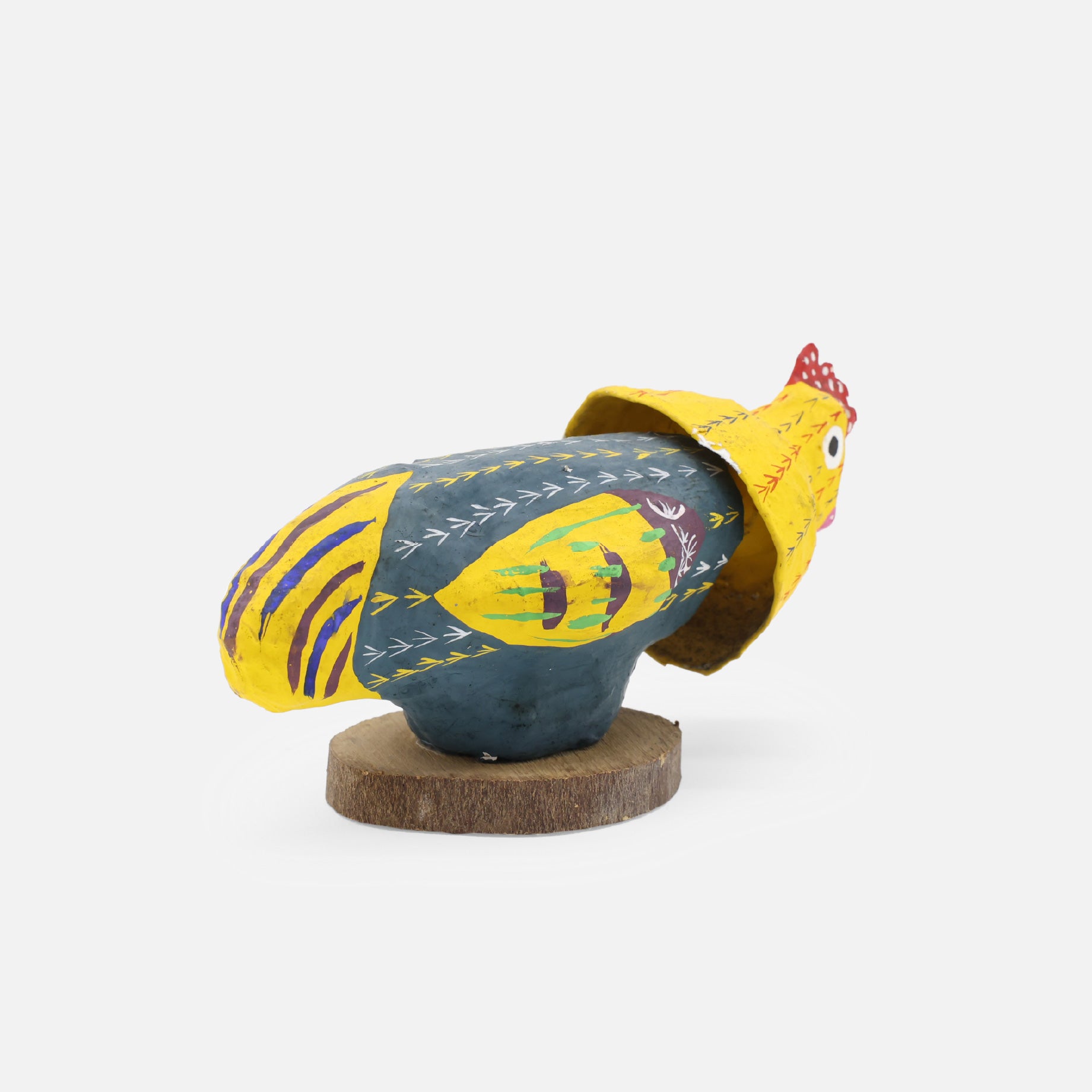 VINTAGE JAPANESE FOLK ART RYUKYU HARIKO(CHICKEN)