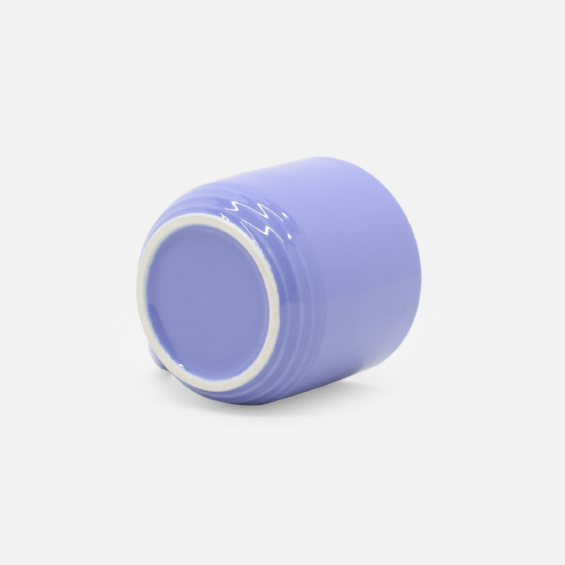 VINTAGE CERAMIC POSTMODERN DESIGN MUG(PURPLE × TURQUOISE)