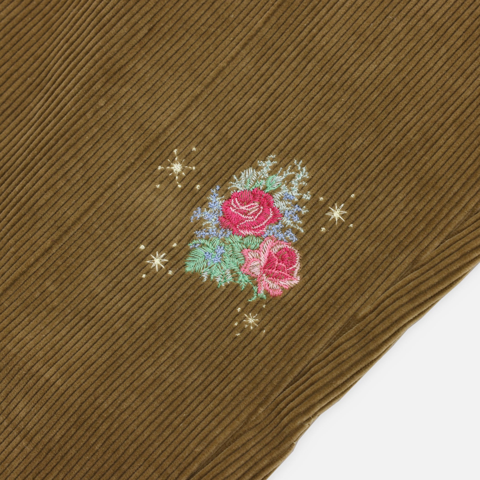 CORDUROY SLACKS(CAMEL EMBROIDERY)