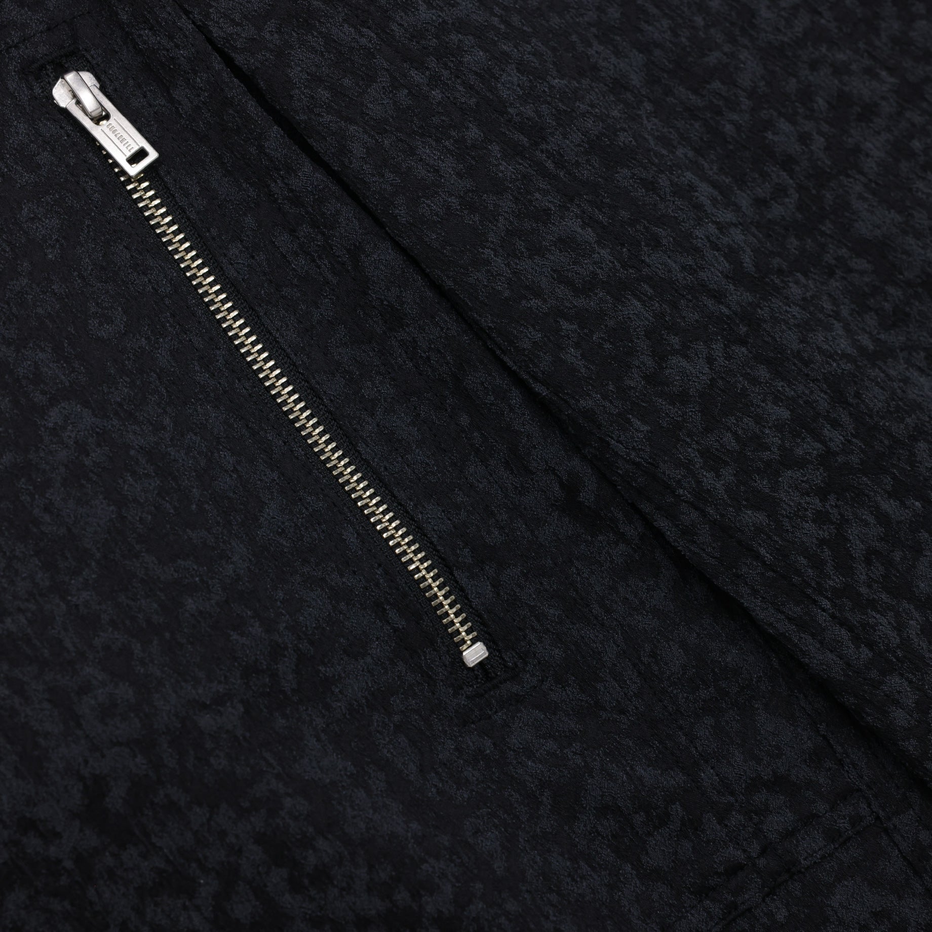 URETHANE JACQUARD PARASHUTE TROUSERS(BLACK)