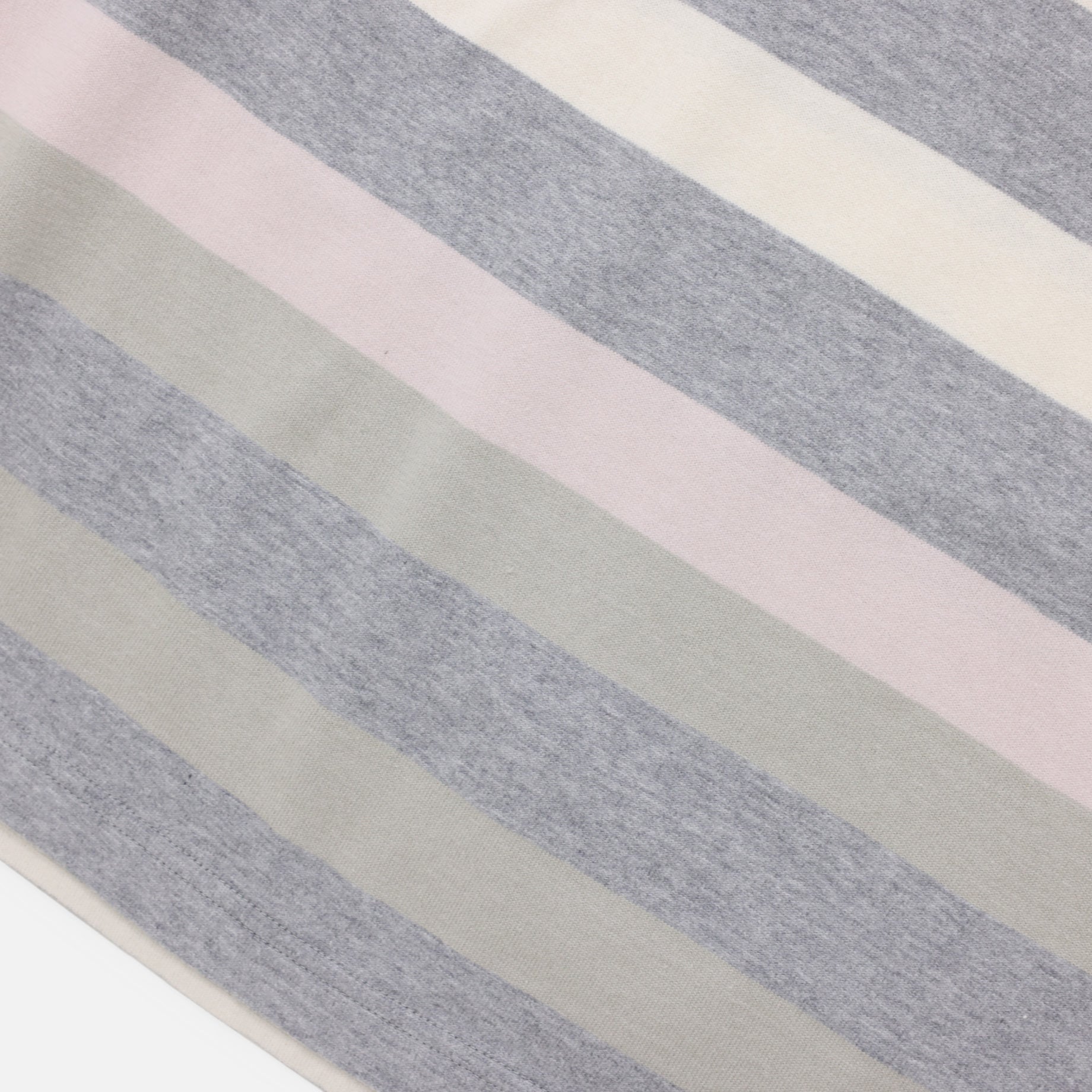LONG-SLEEVE BORDER T-SHIRT(GRAY × PINK)