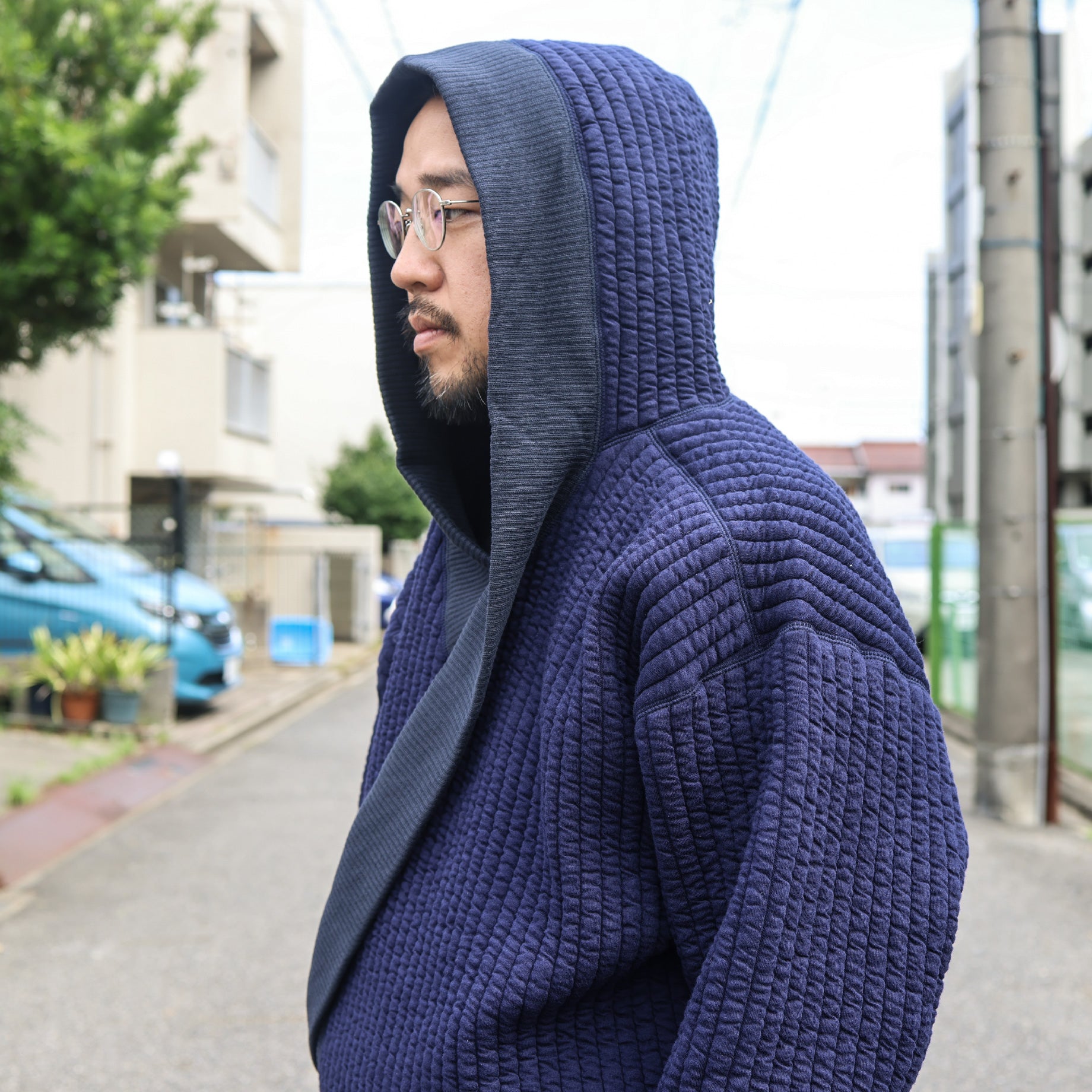 OBI-ONE HOODIE(NAVY)
