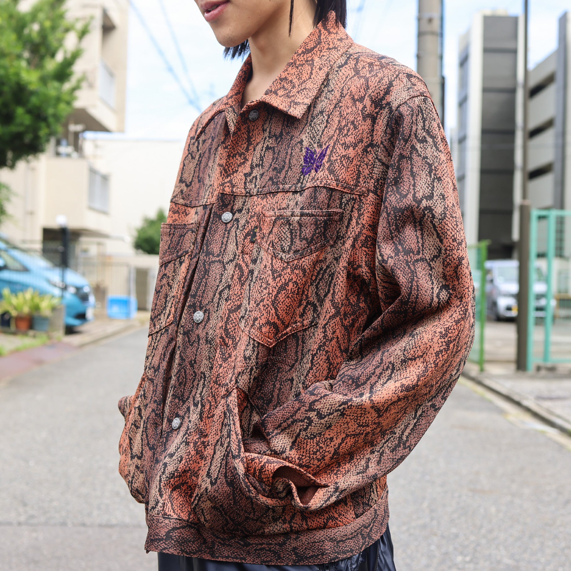 PENNY JEAN JACKET - POLY JQ.(PYTHON)