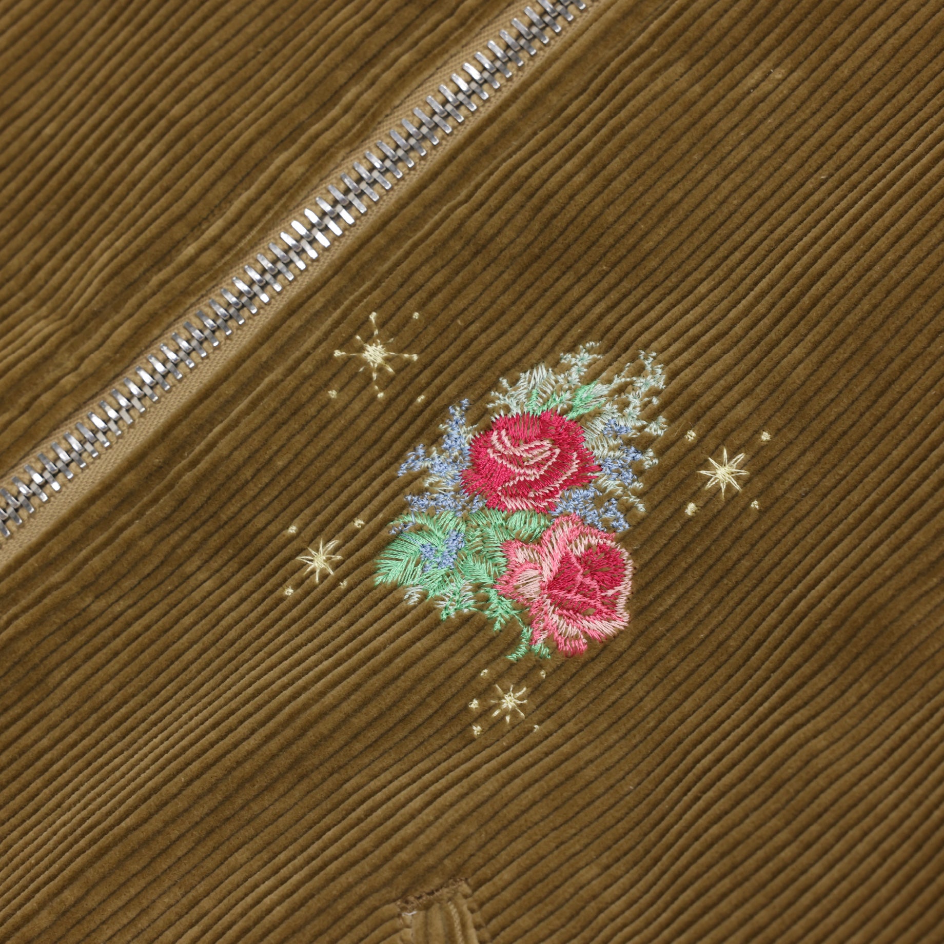 HUNTING CORDUROY BLOUSON(CAMEL EMBROIDERY)