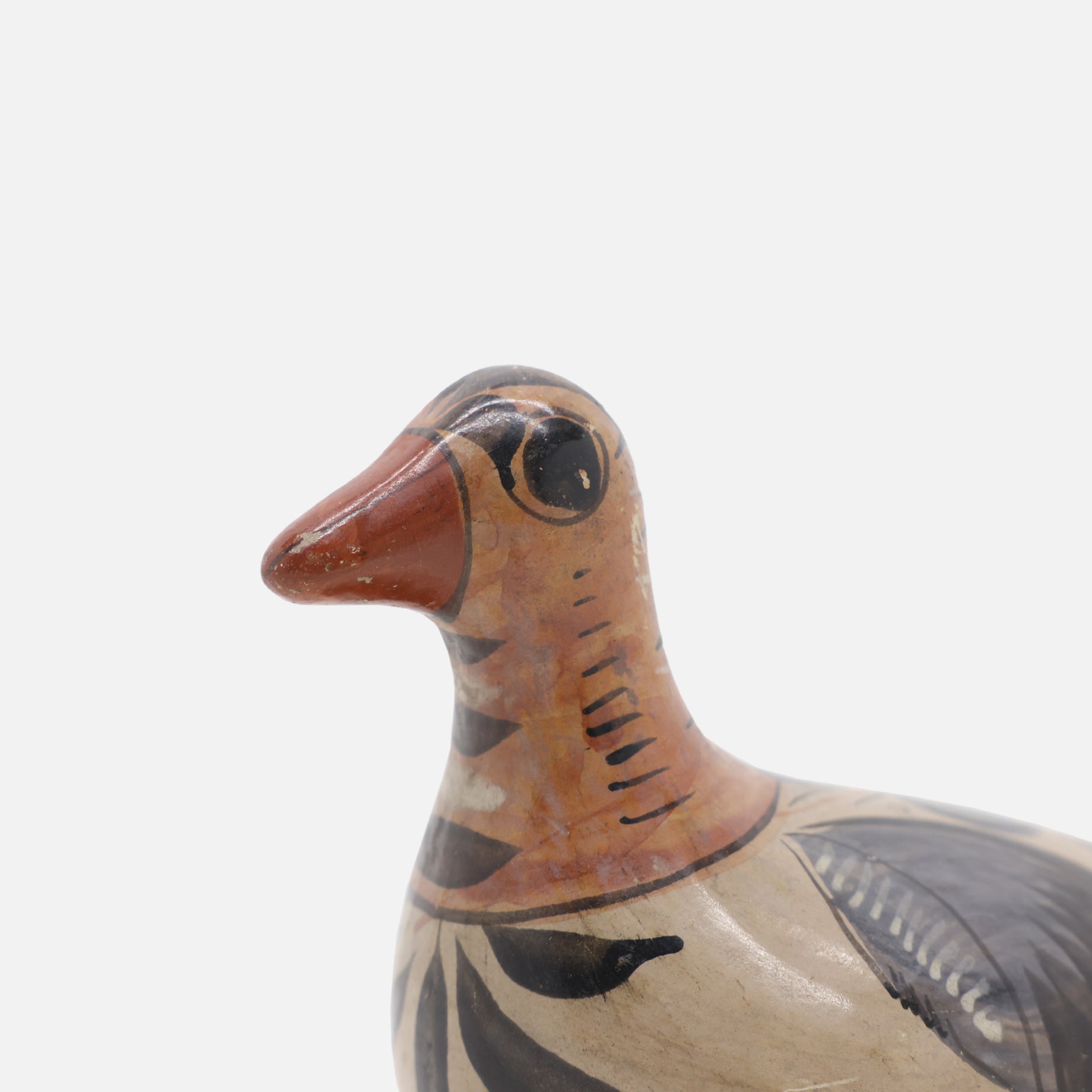 VINTAGE FOLK ART POTTERY BIRD(BEIGE)