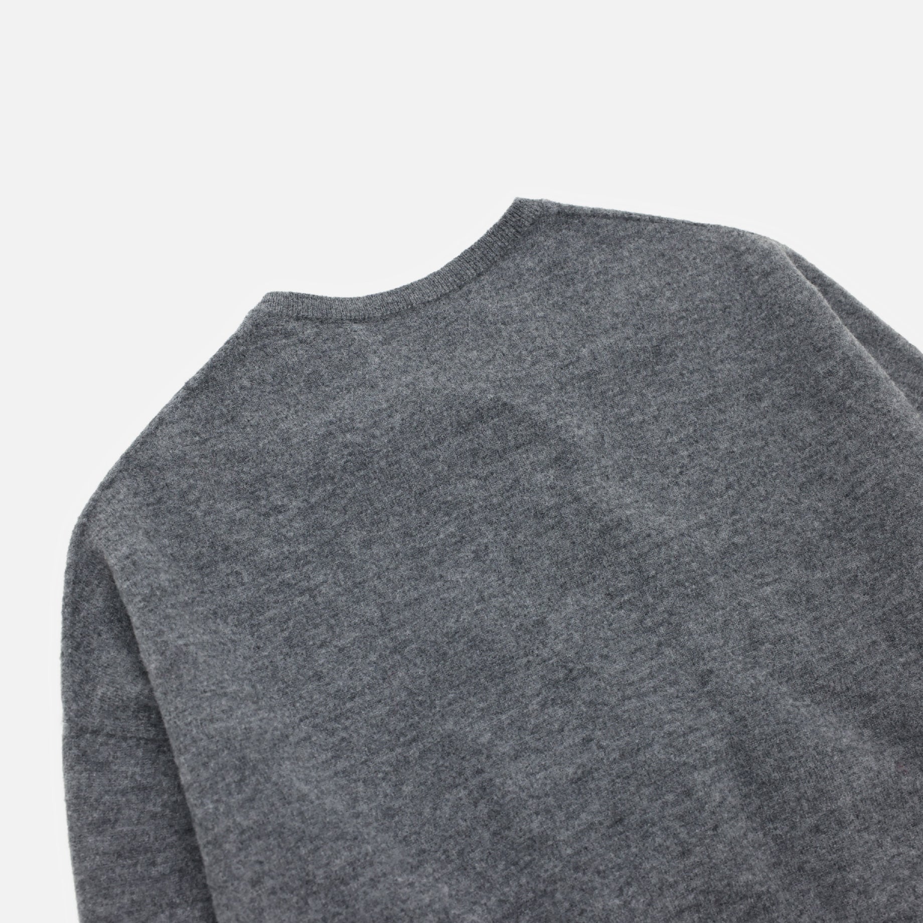 BOILED WOOL KNIT CARDIGAN(H.GREY)