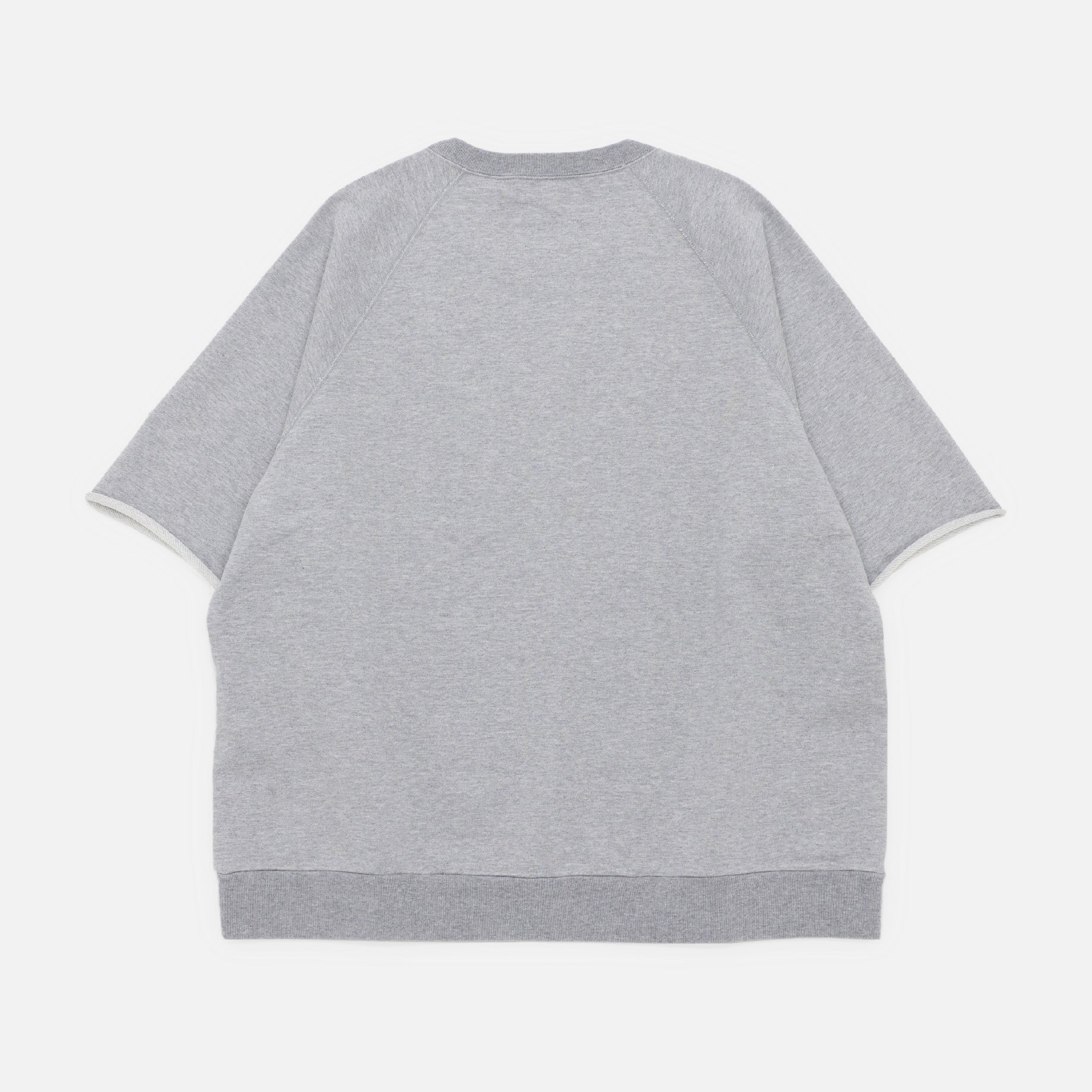 MESSAGE HALF SLEVE SWEAT(GRAY)