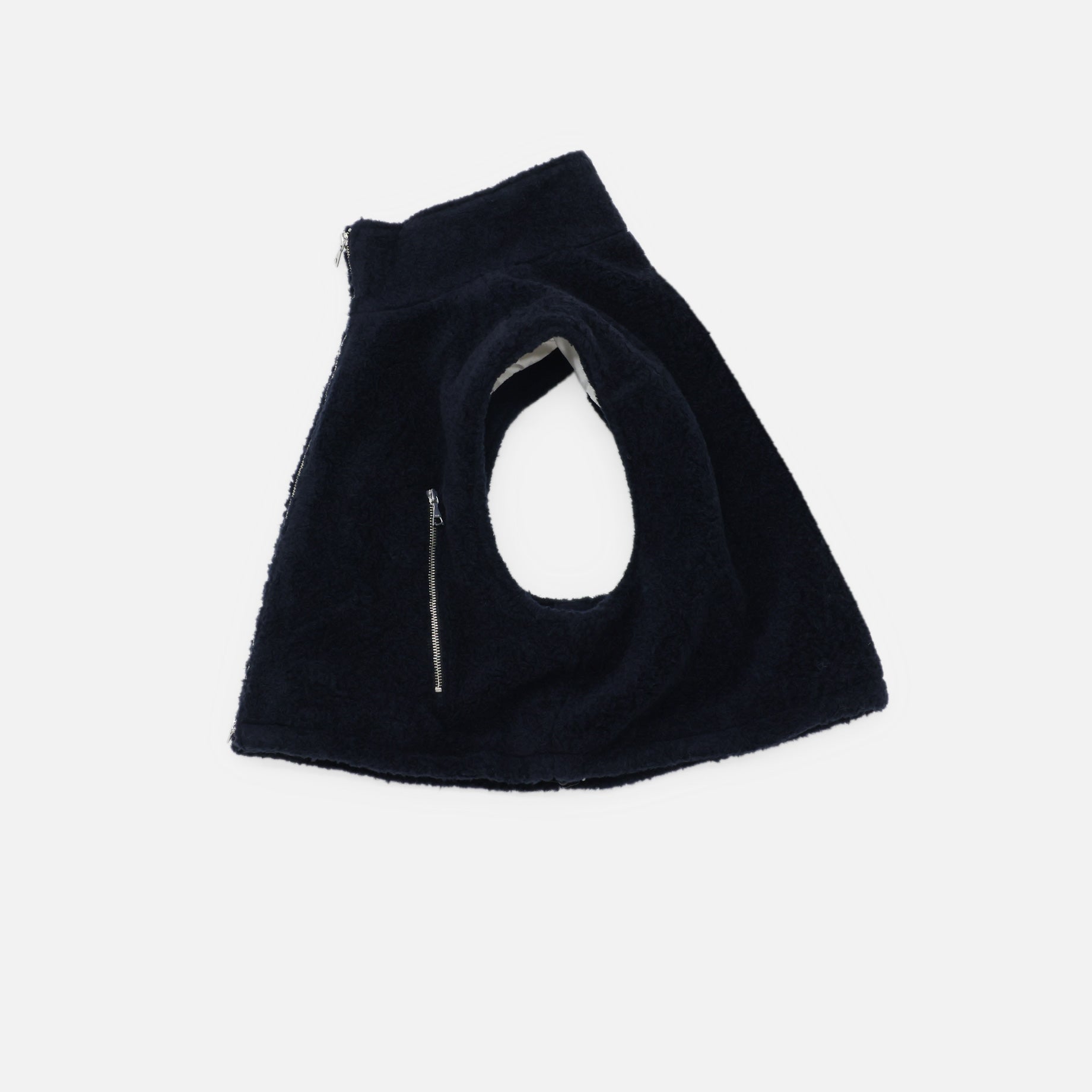SHEEP BOA ZIP UP VEST(D .NAVY)