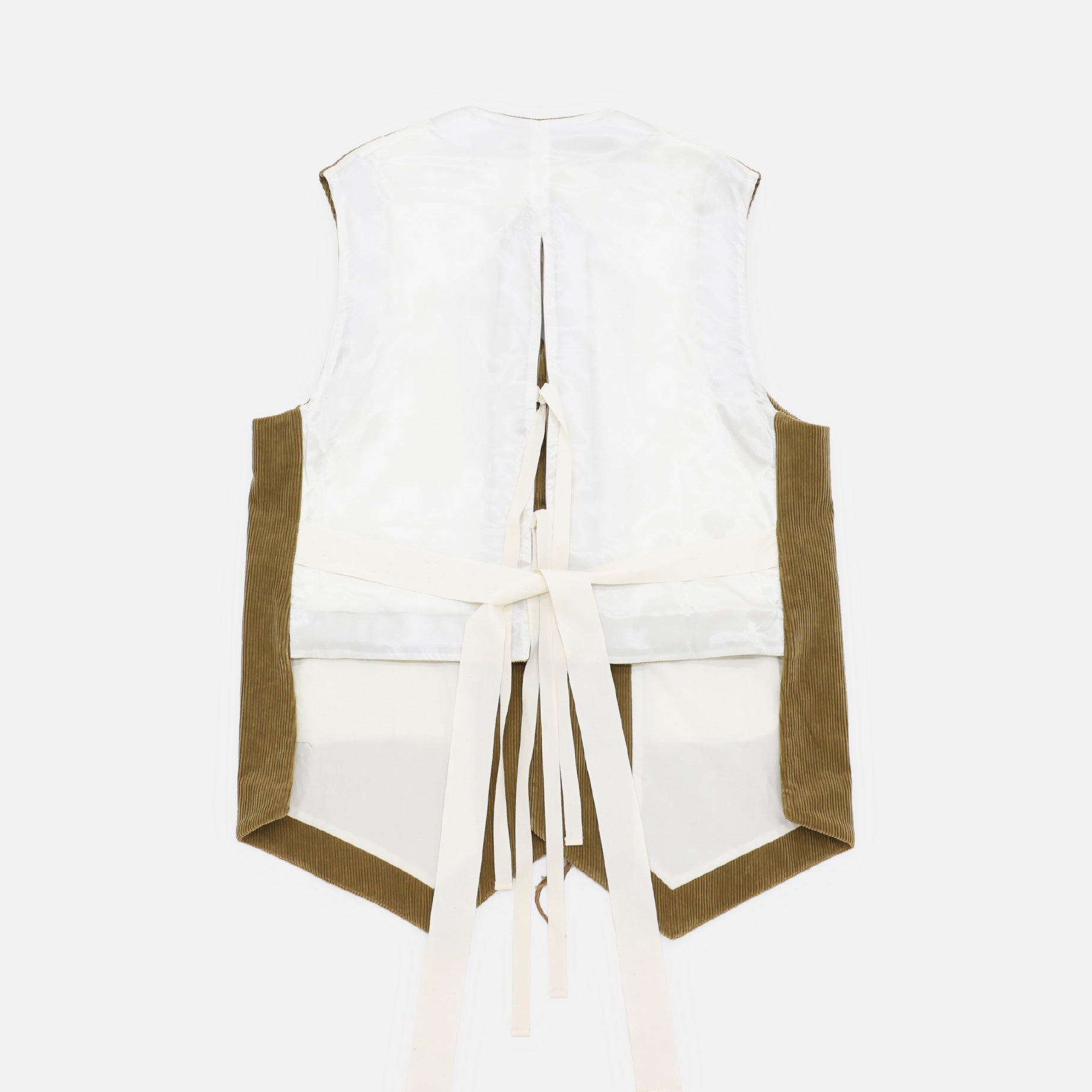 CORDUROY EMBROIDERY VEST(CAMEL)