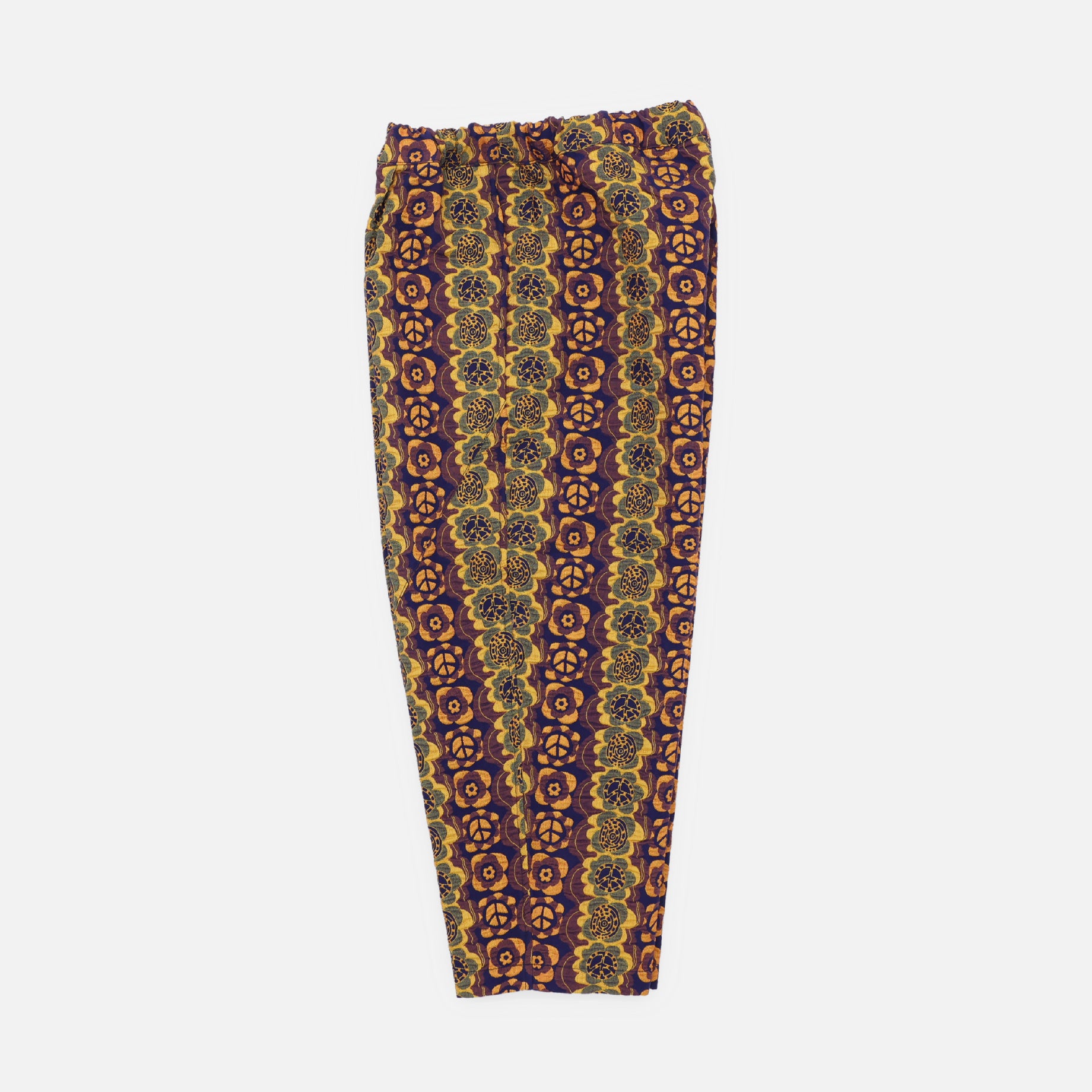 TAPERED EASY PANTS "FLOWER & PIECE"(FLOWER & PIECE NAVY)