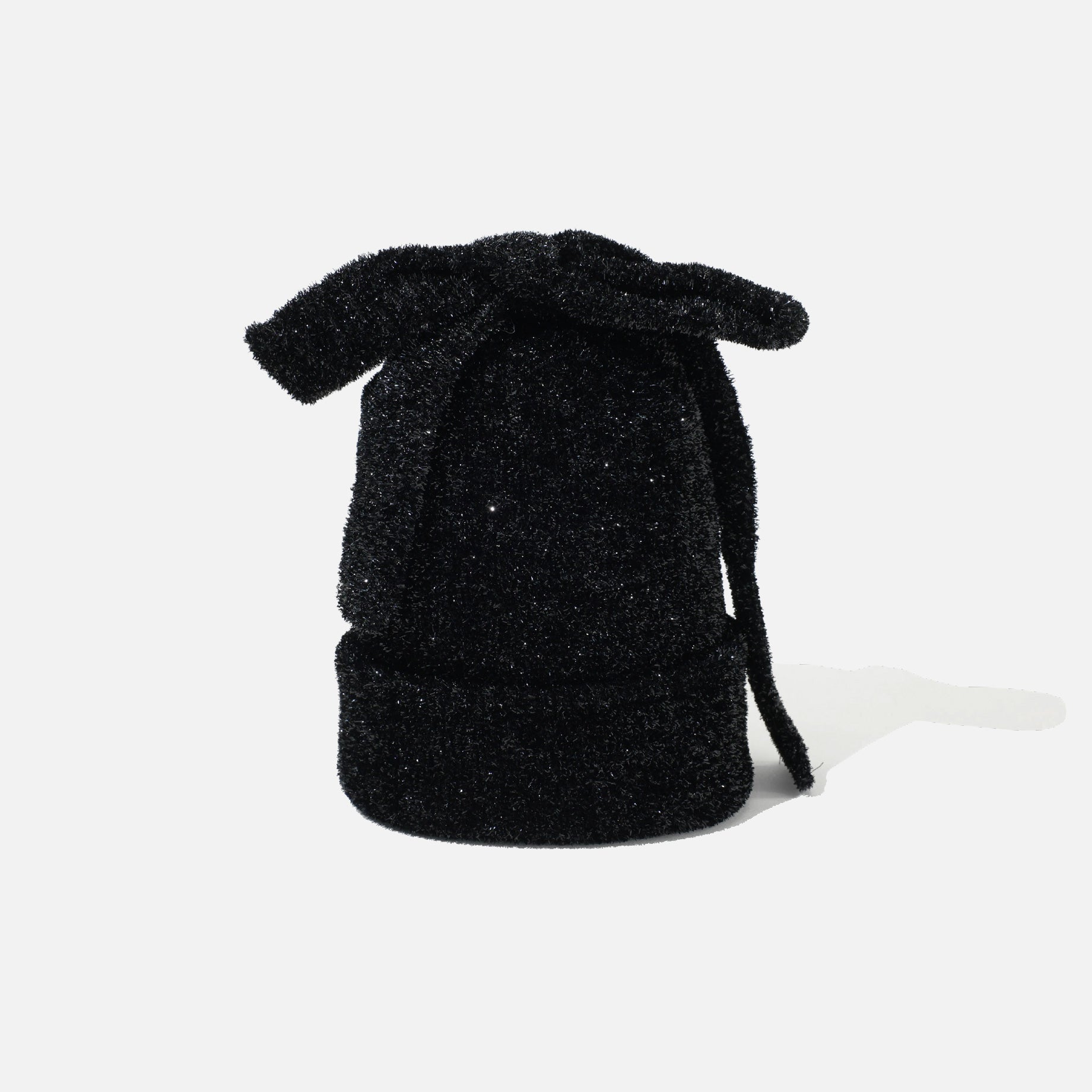 WATCH CAP WITH BOW (BLACK)