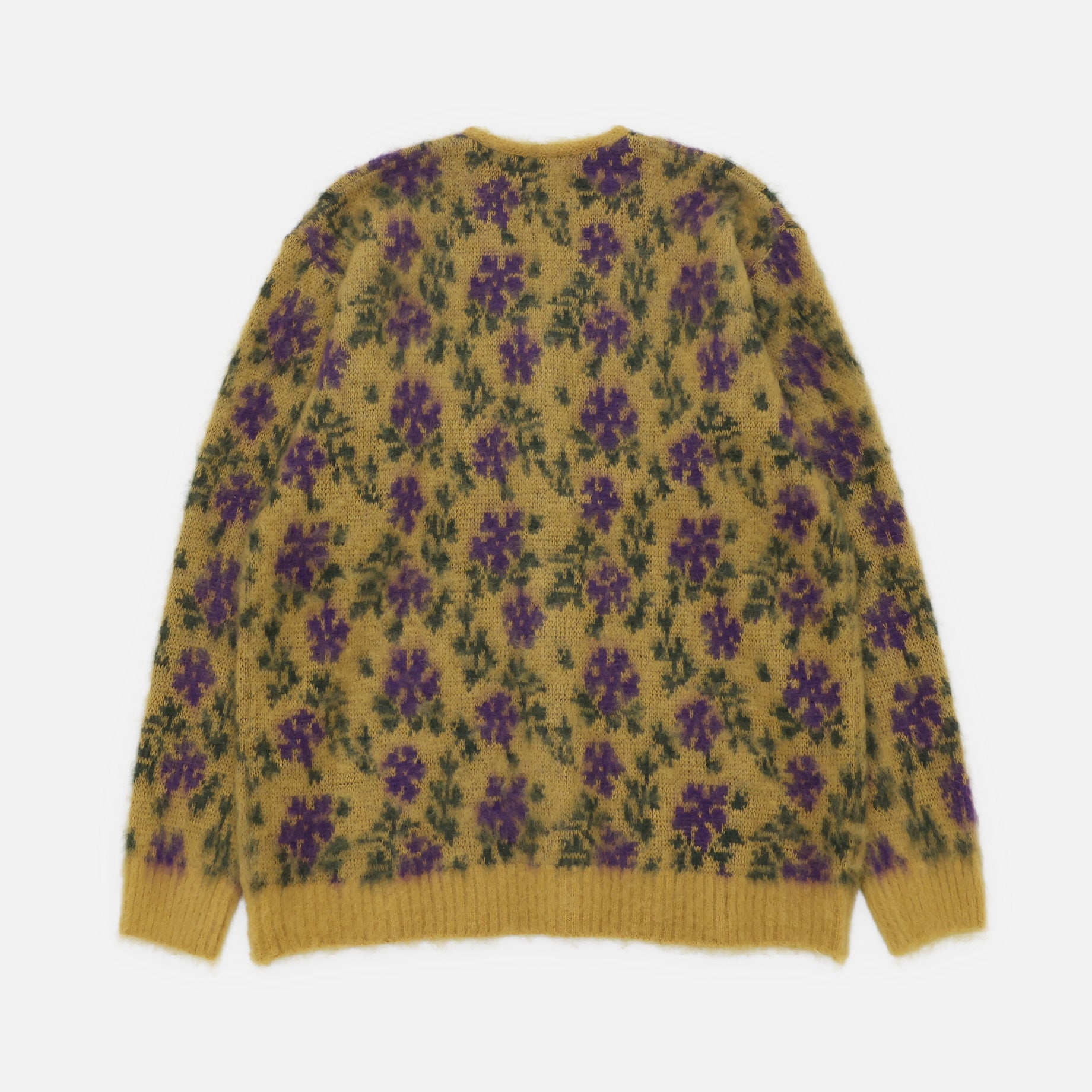 MOHAIR CARDIGAN - FLOWER(YELLOW)