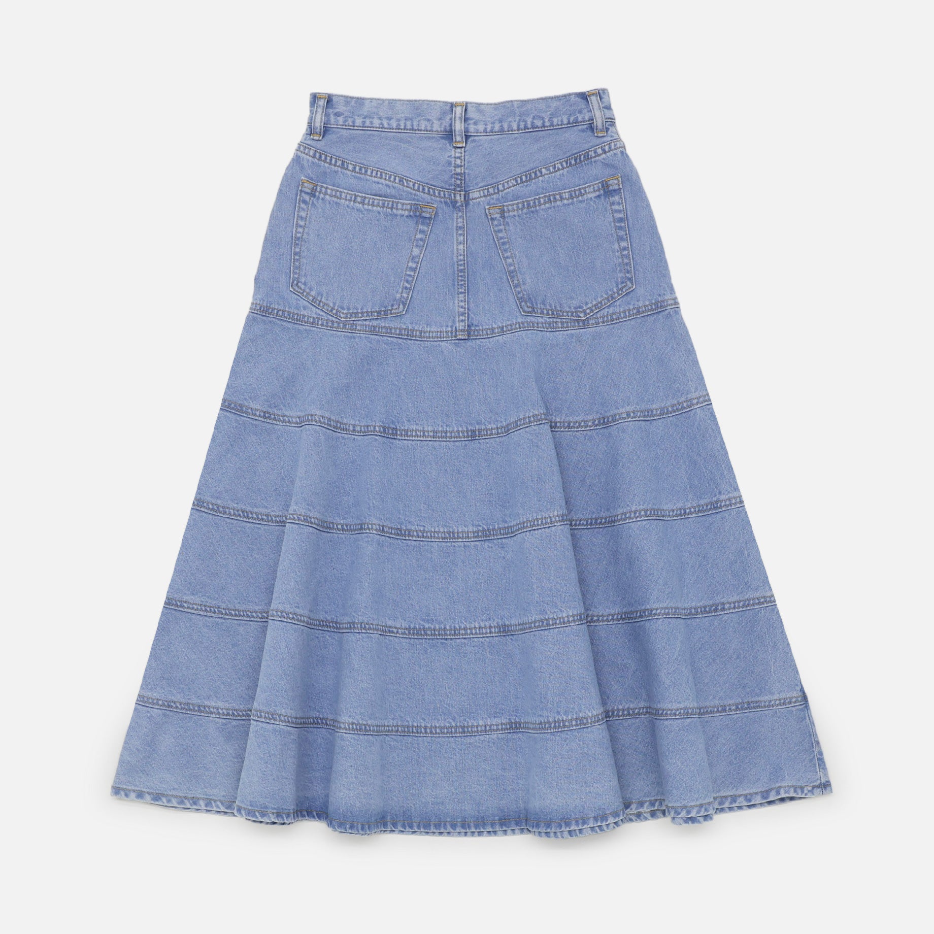 TIERED SKIRT(ICE BLUE)