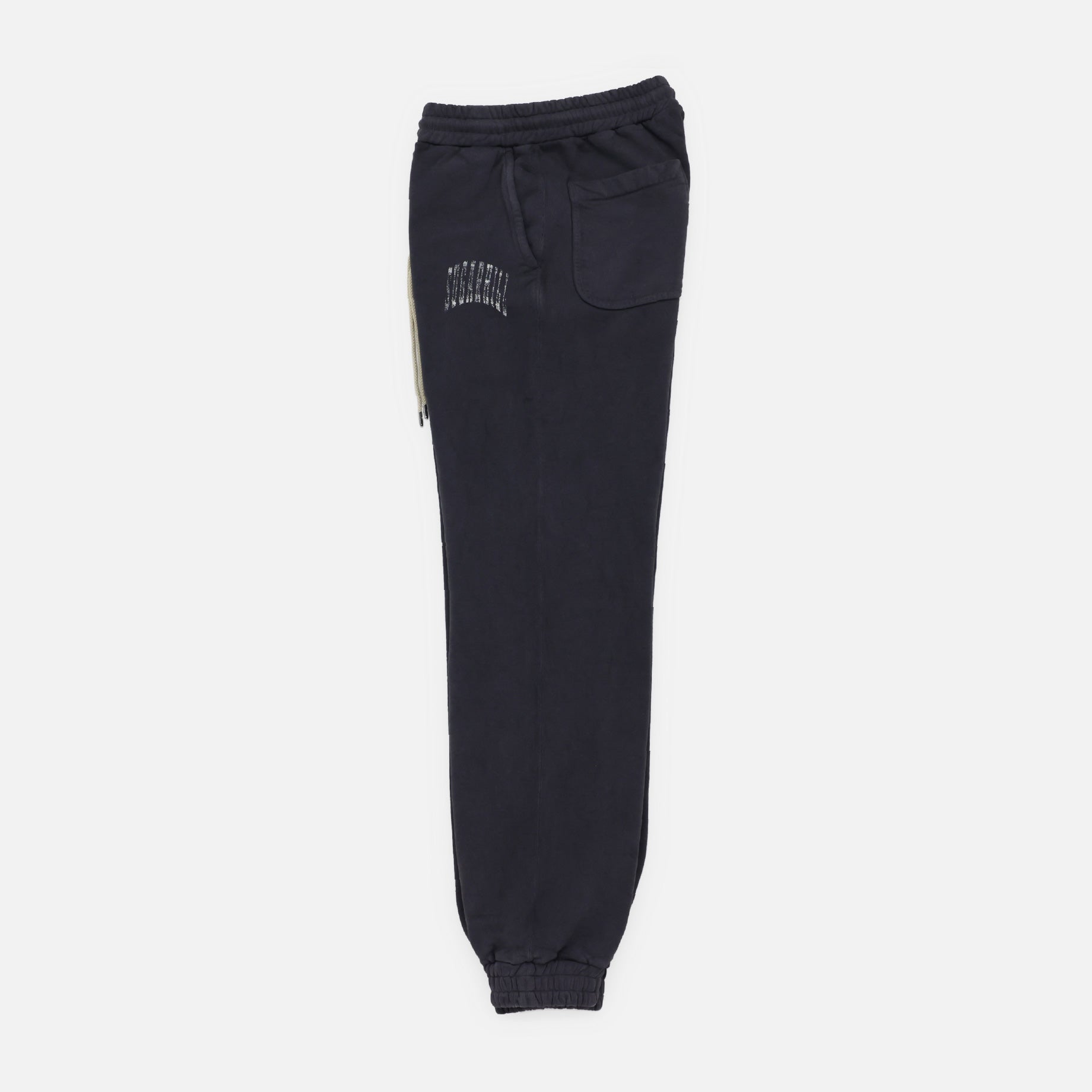 COLLEGE PRINTED SWEAT TROUSERS(AGED BLACK)