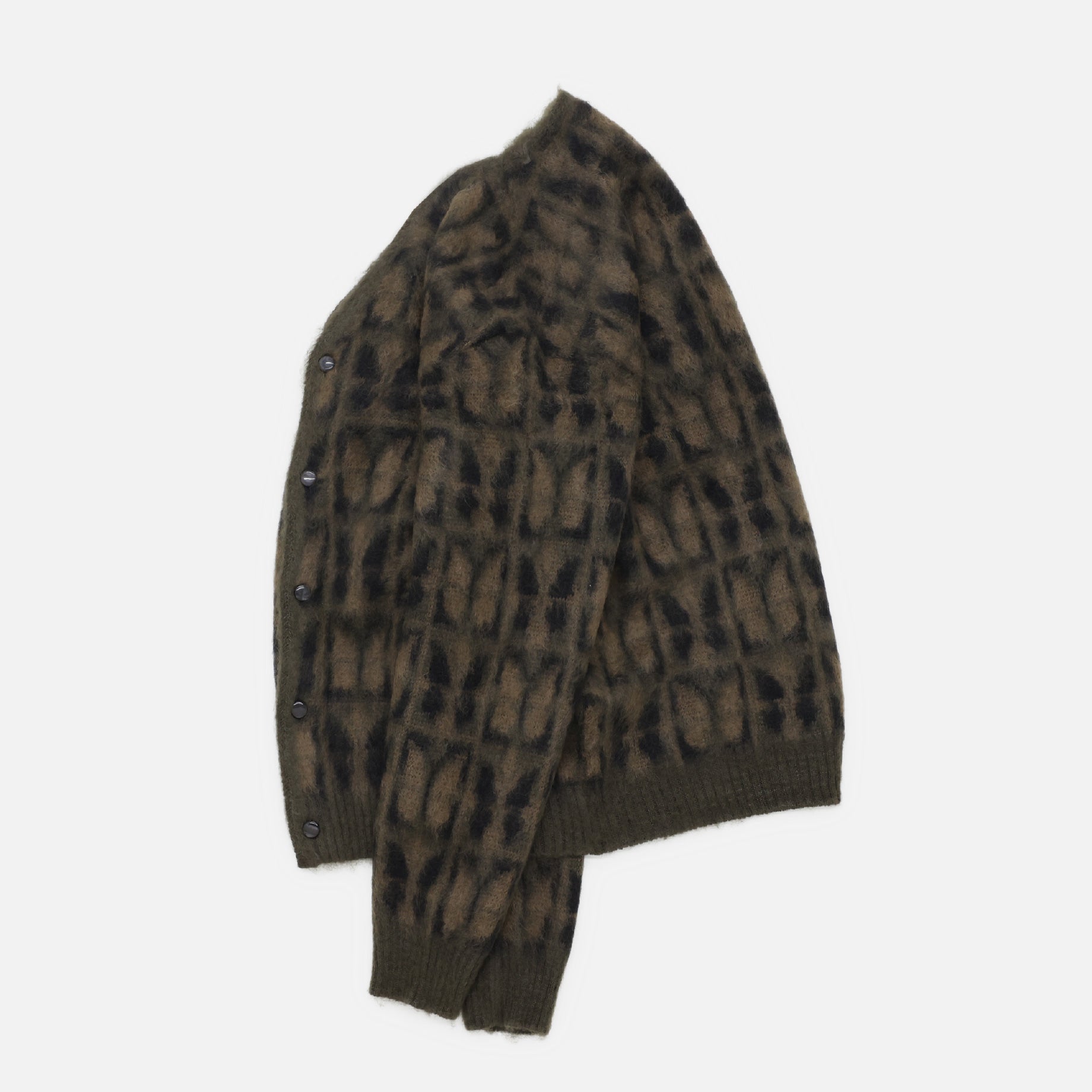 MOHAIR CARDIGAN - PAPILLON(OLIVE)