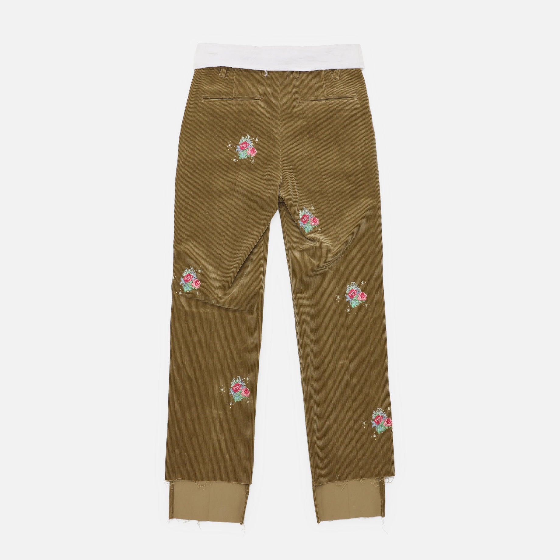 CORDUROY SLACKS(CAMEL EMBROIDERY)