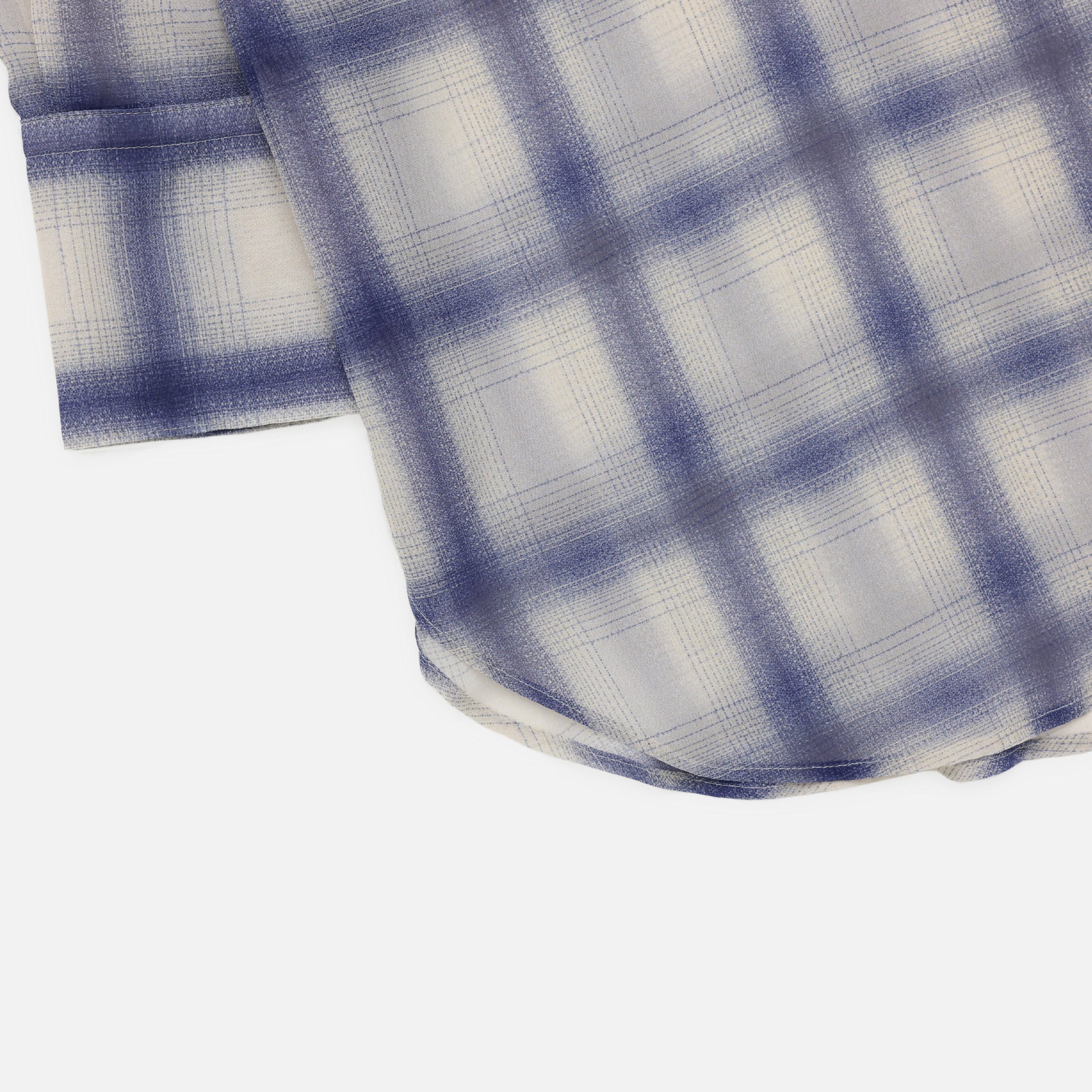 SHEER OMBRE BLOUSE(IVORY & BLUE)
