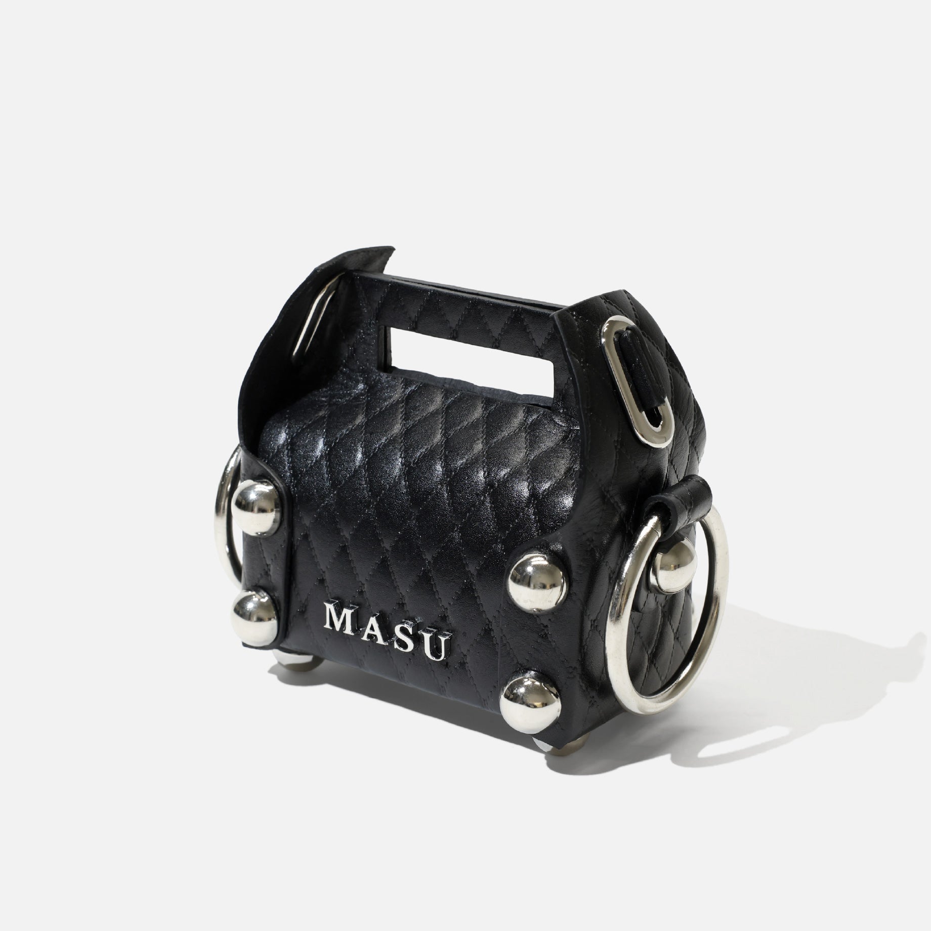 LEATHER CAKE BAG PETIT(BALCK)