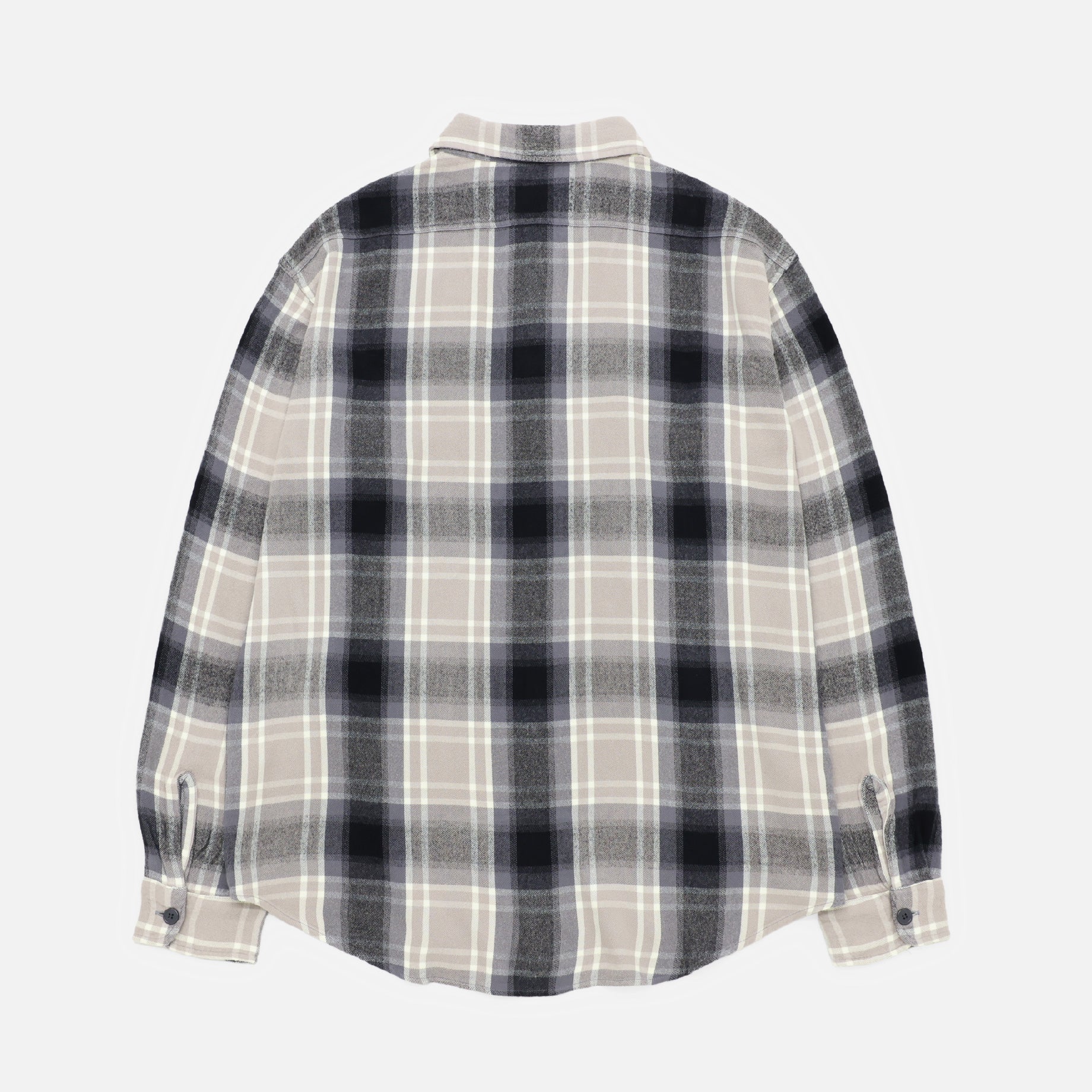 CHECK SHIRT (BEIGE × BLACK)