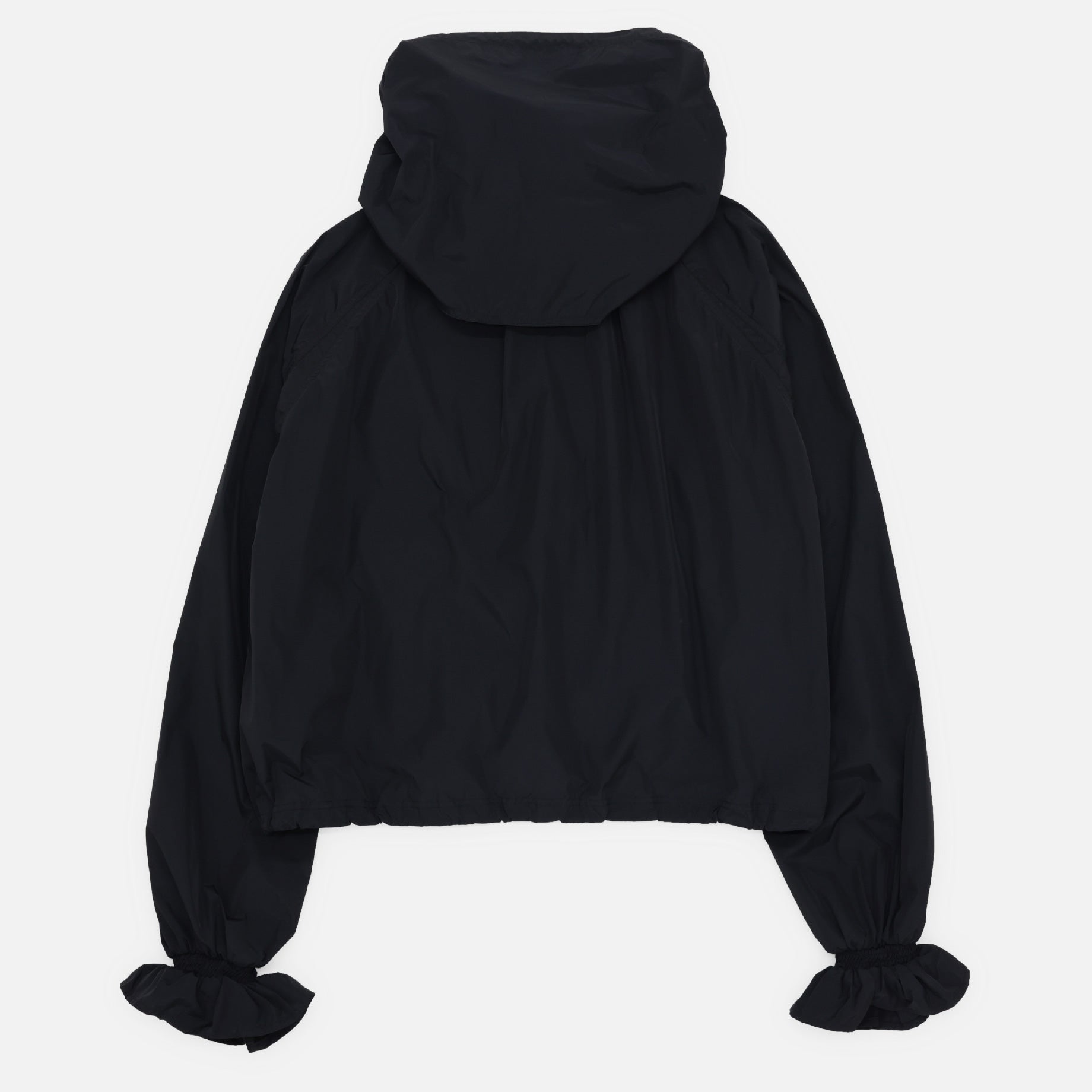 NYLON HOODED JACKET(BLACK)