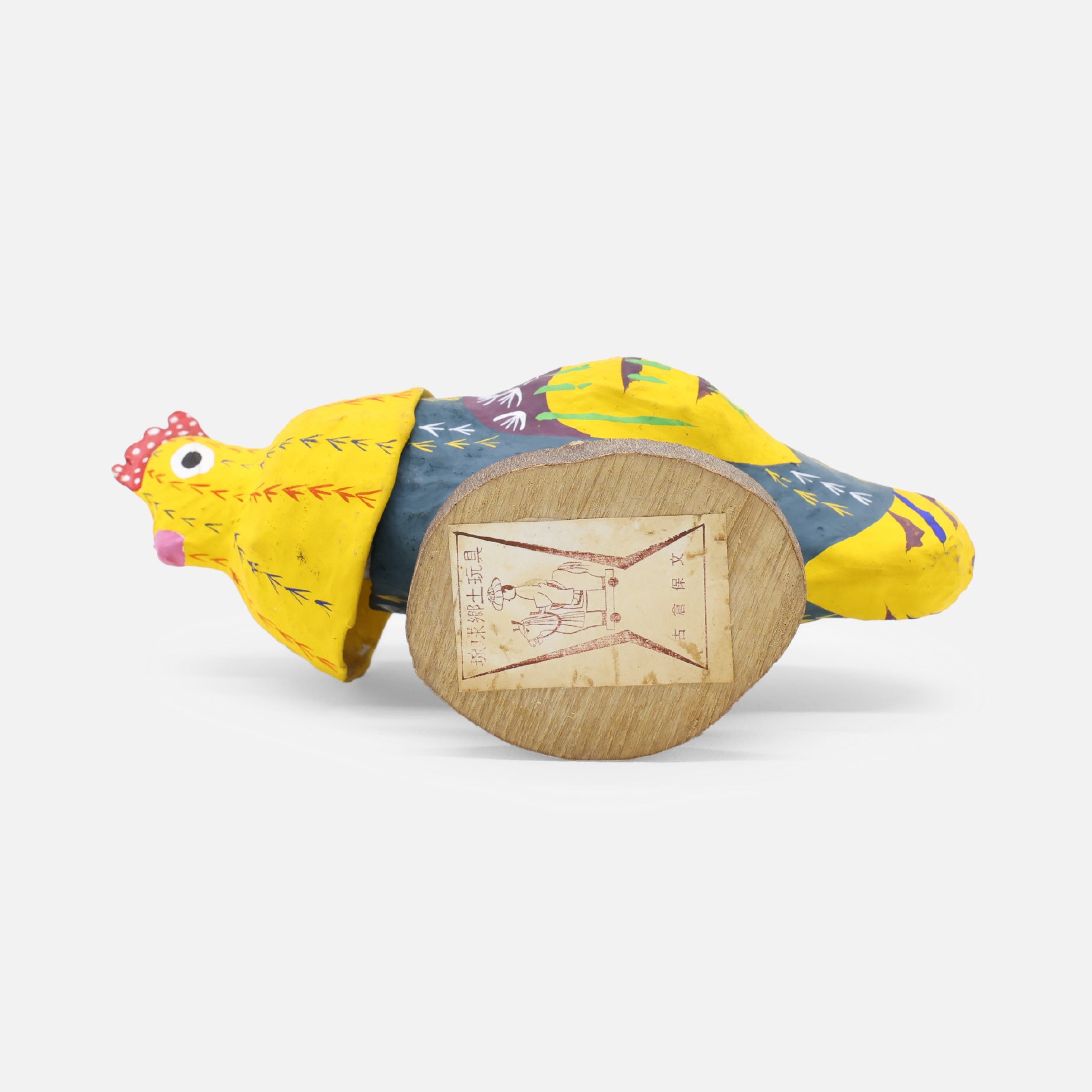 VINTAGE JAPANESE FOLK ART RYUKYU HARIKO(CHICKEN)