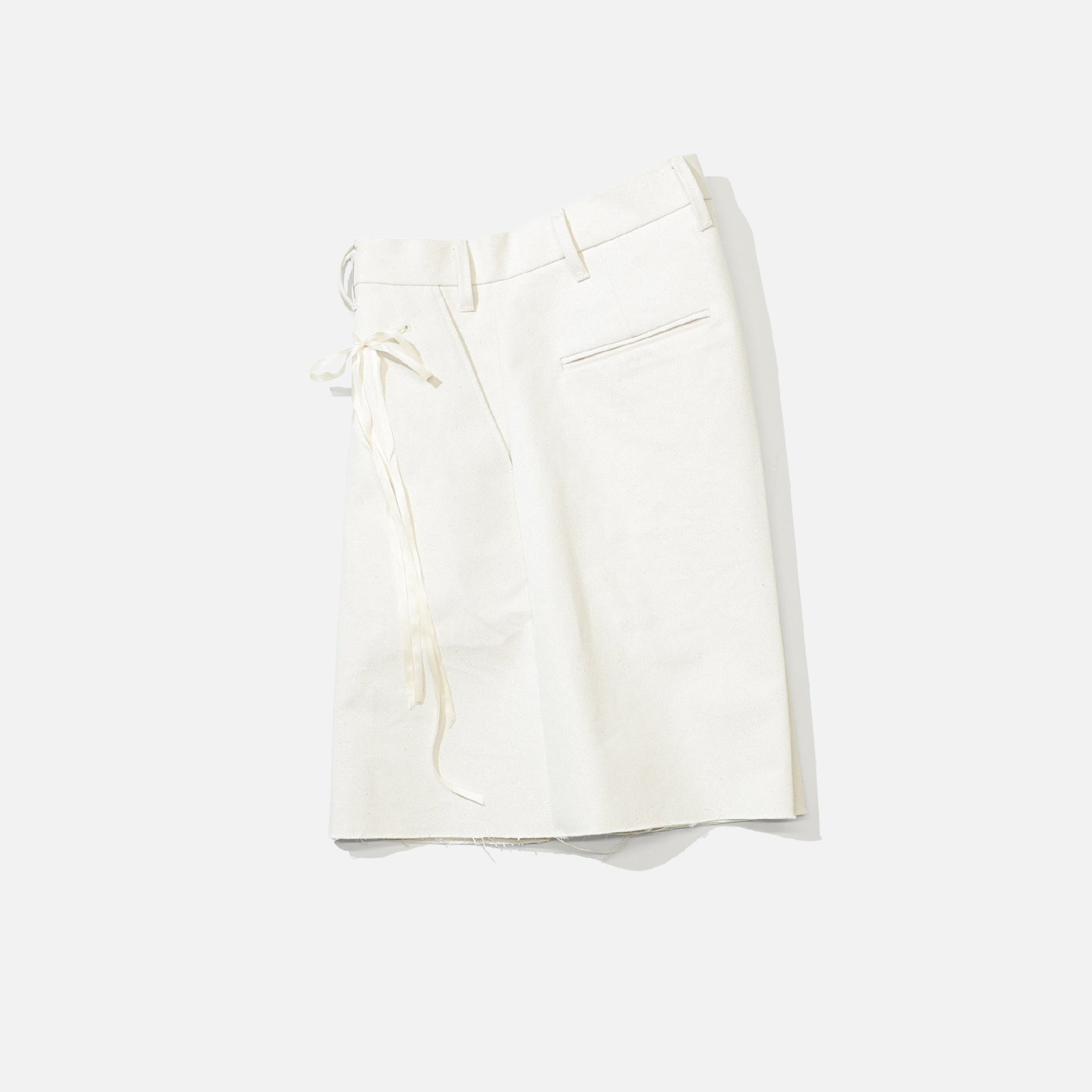 GLITTER CANVAS SHORTS (IVORY)