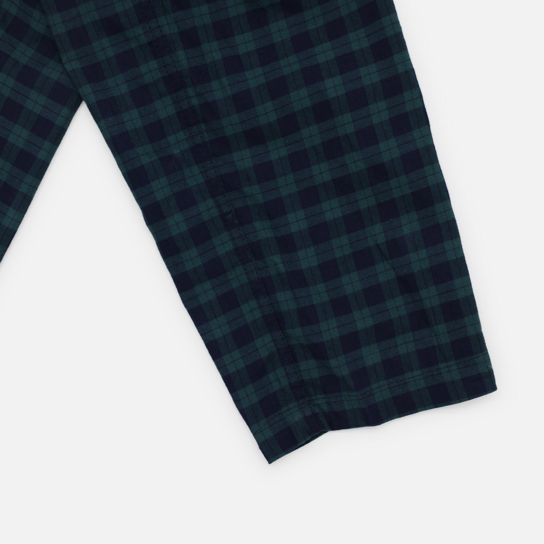 EZ PANT - COTTON TARTAN CHECK(GREEN)