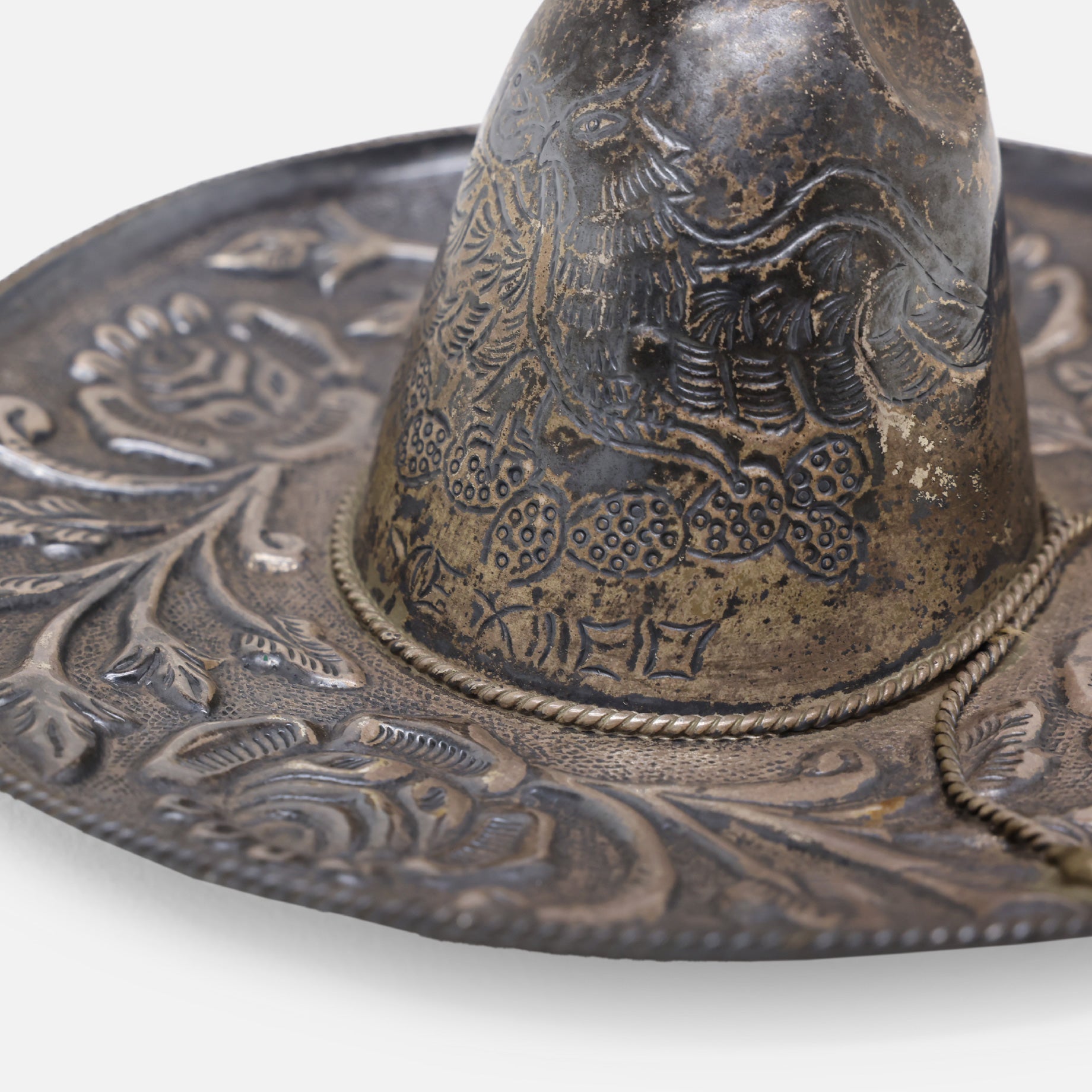 VINTAGE FOLK ART SOMBRERO