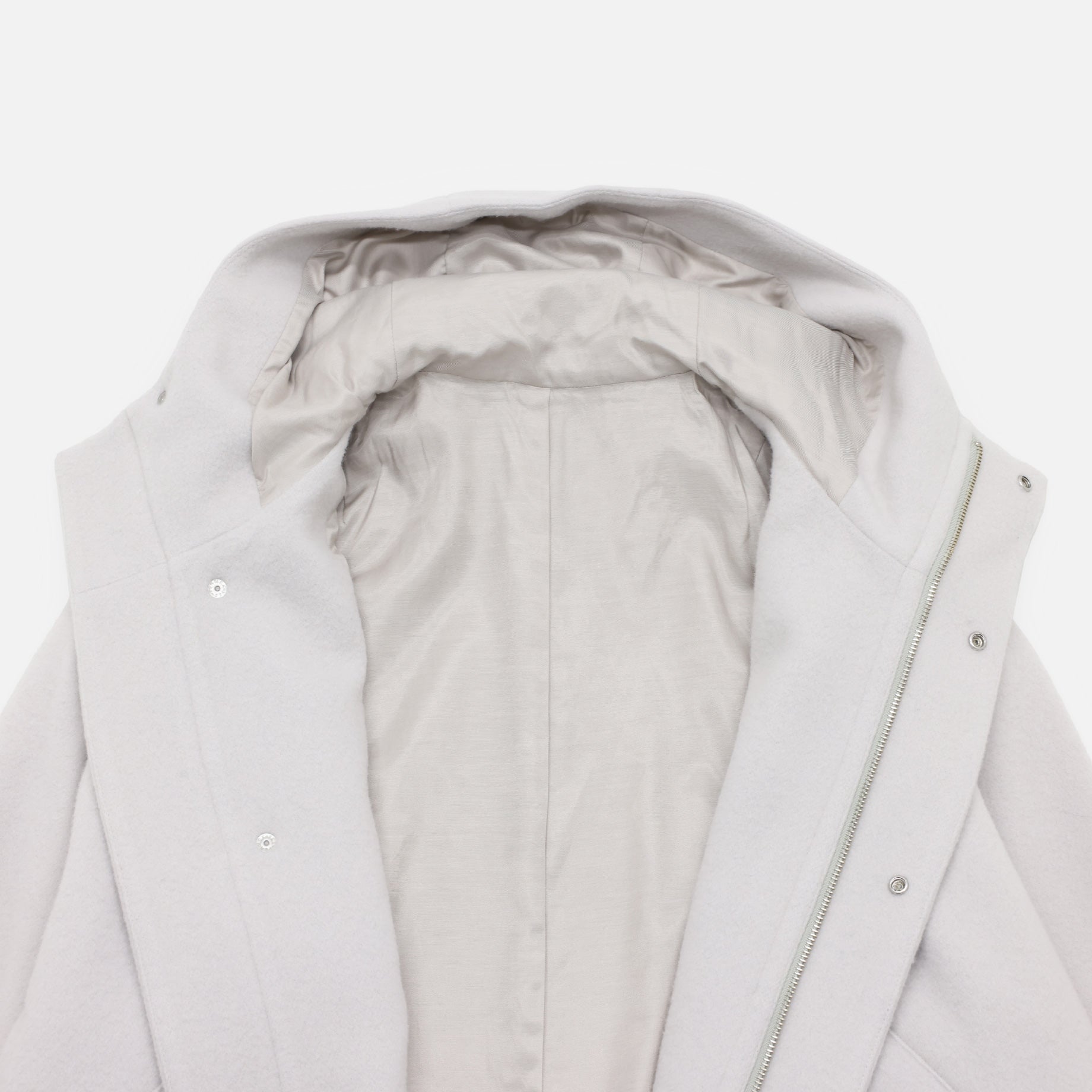 NAPPING MELTON HOODED COAT(L.GRAY)