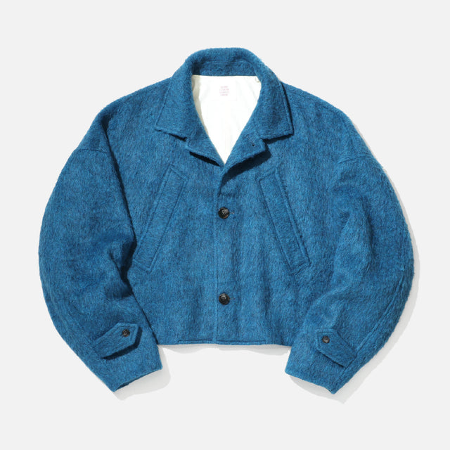 SHAGGY SHORT JACKET (BLUE)