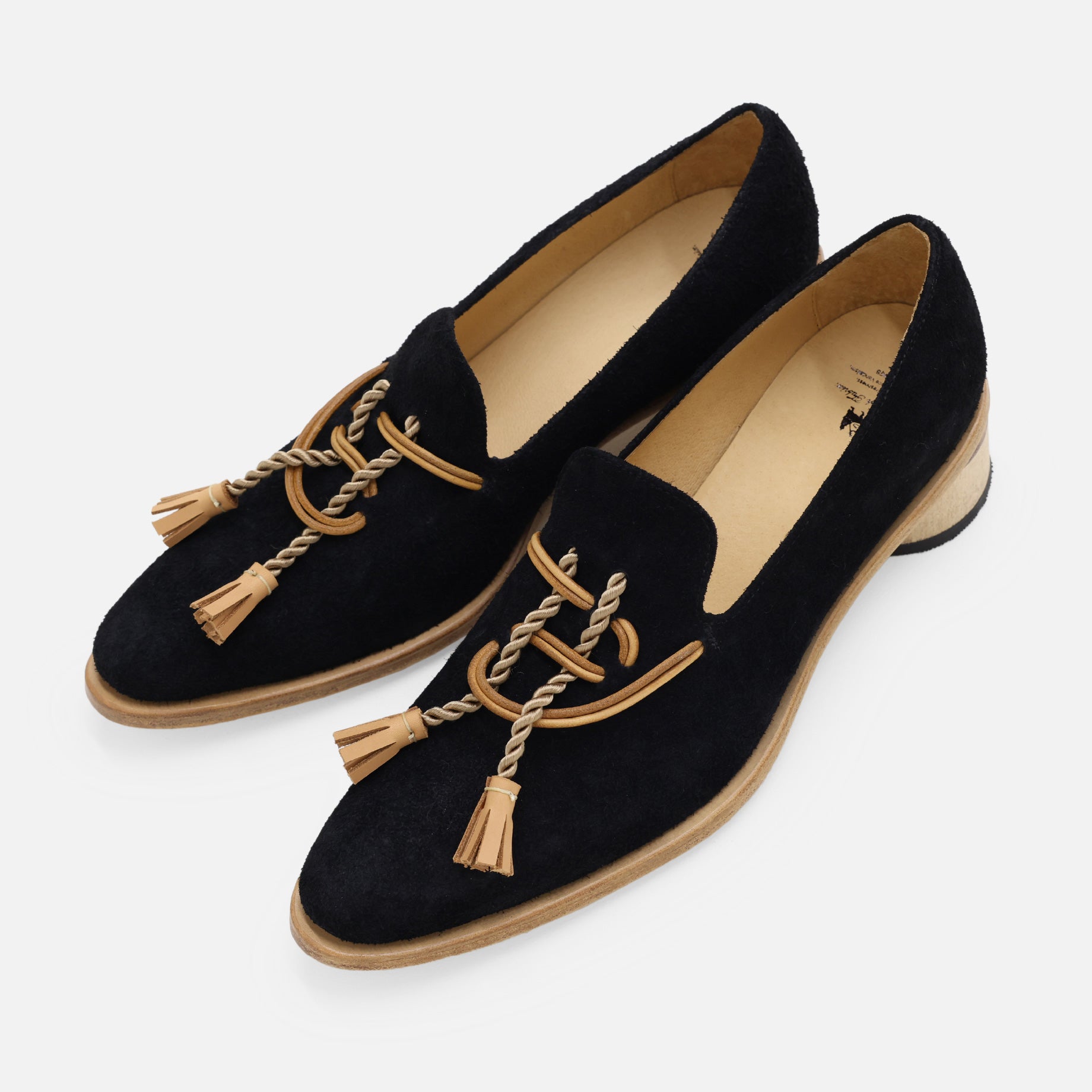 “$” KNOT SLIPON(BLACK)