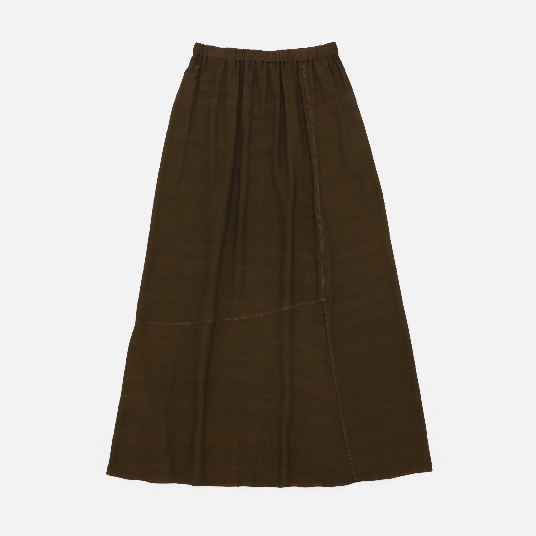 GATHER SKIRT(BROWN)