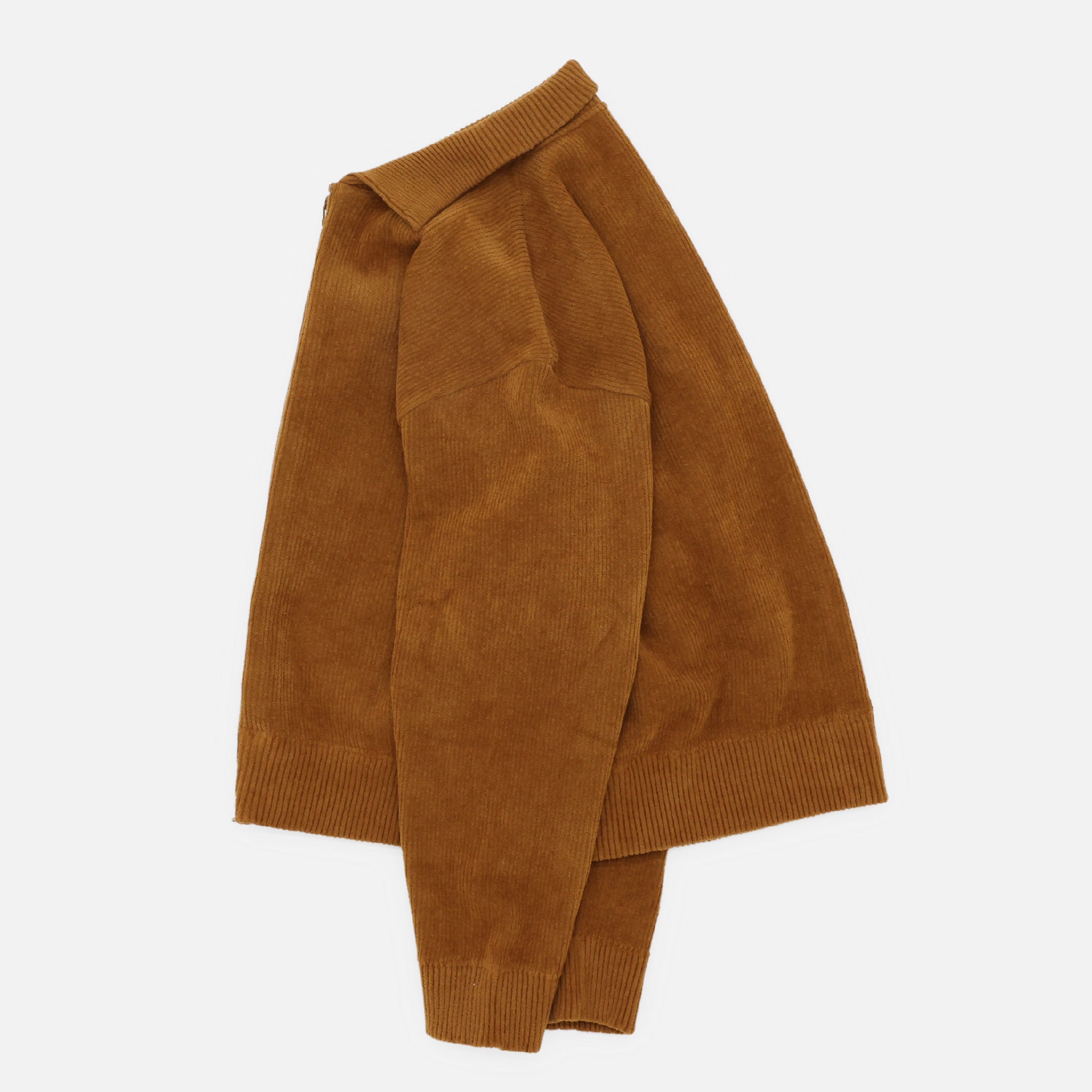 CORDUROY ZIP BLOUSON (CAMEL)