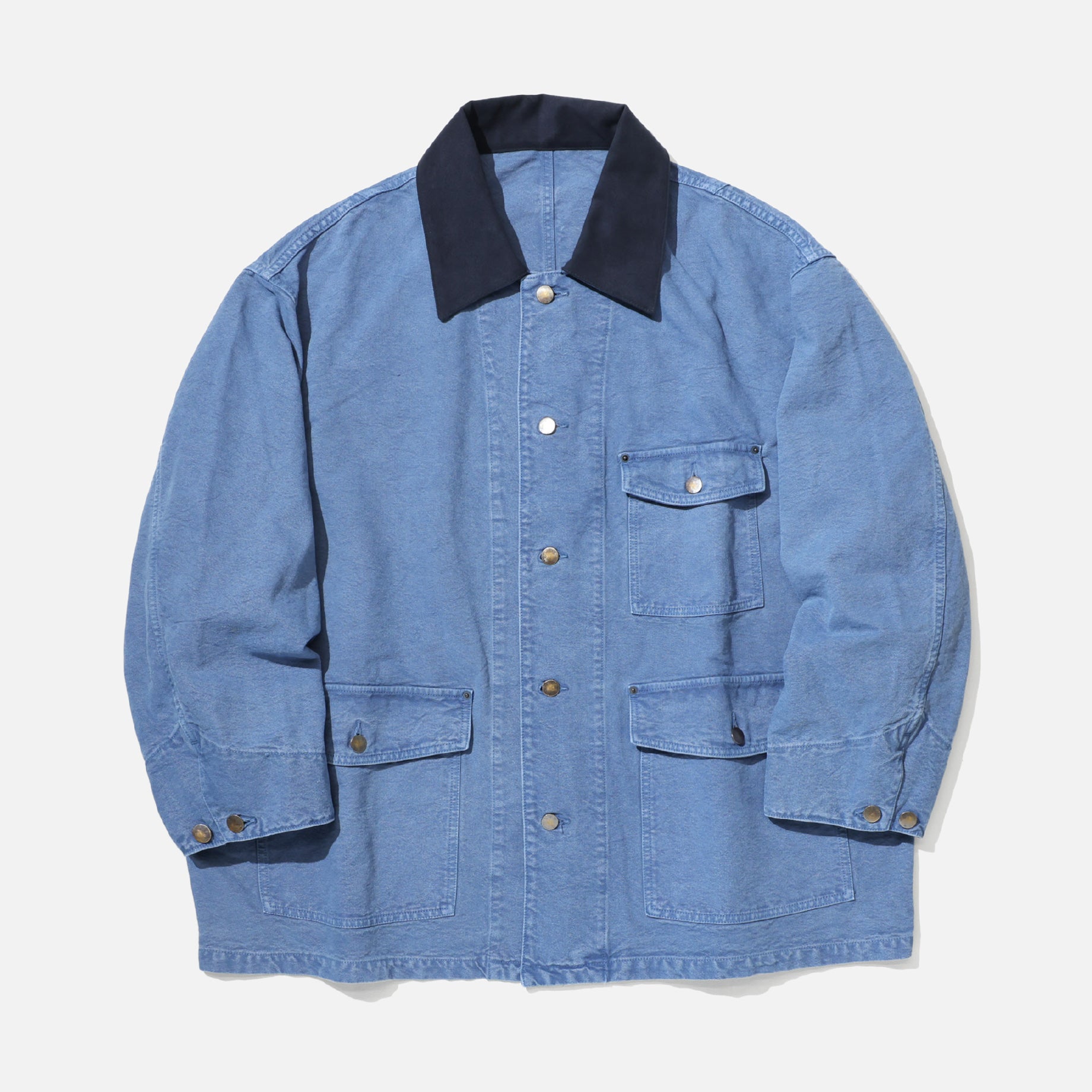 COTTON CANVAS - COVERALL JACKET (B.GRAY)