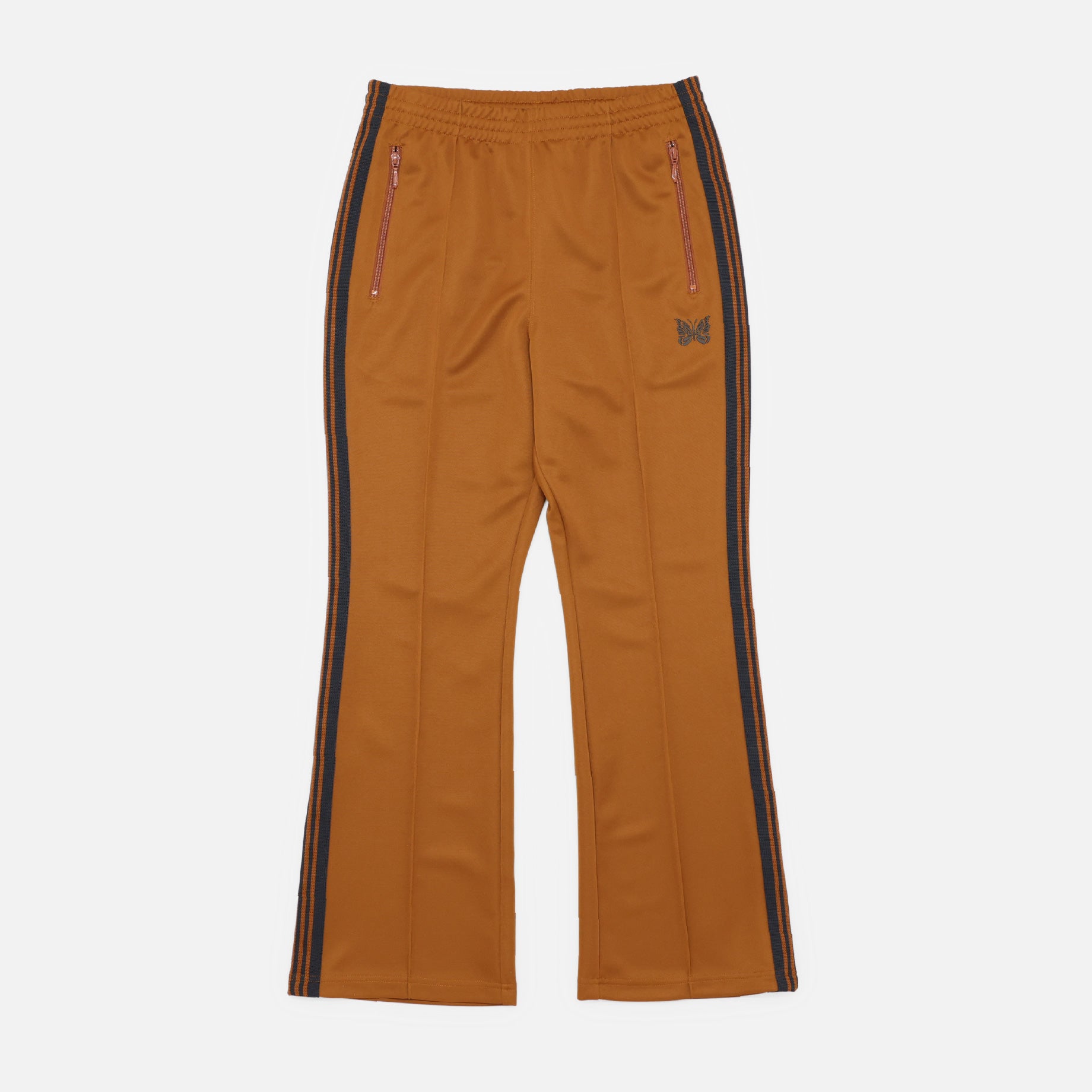 BOOT-CUT TRACK PANT - POLY SMOOTH （RUST）