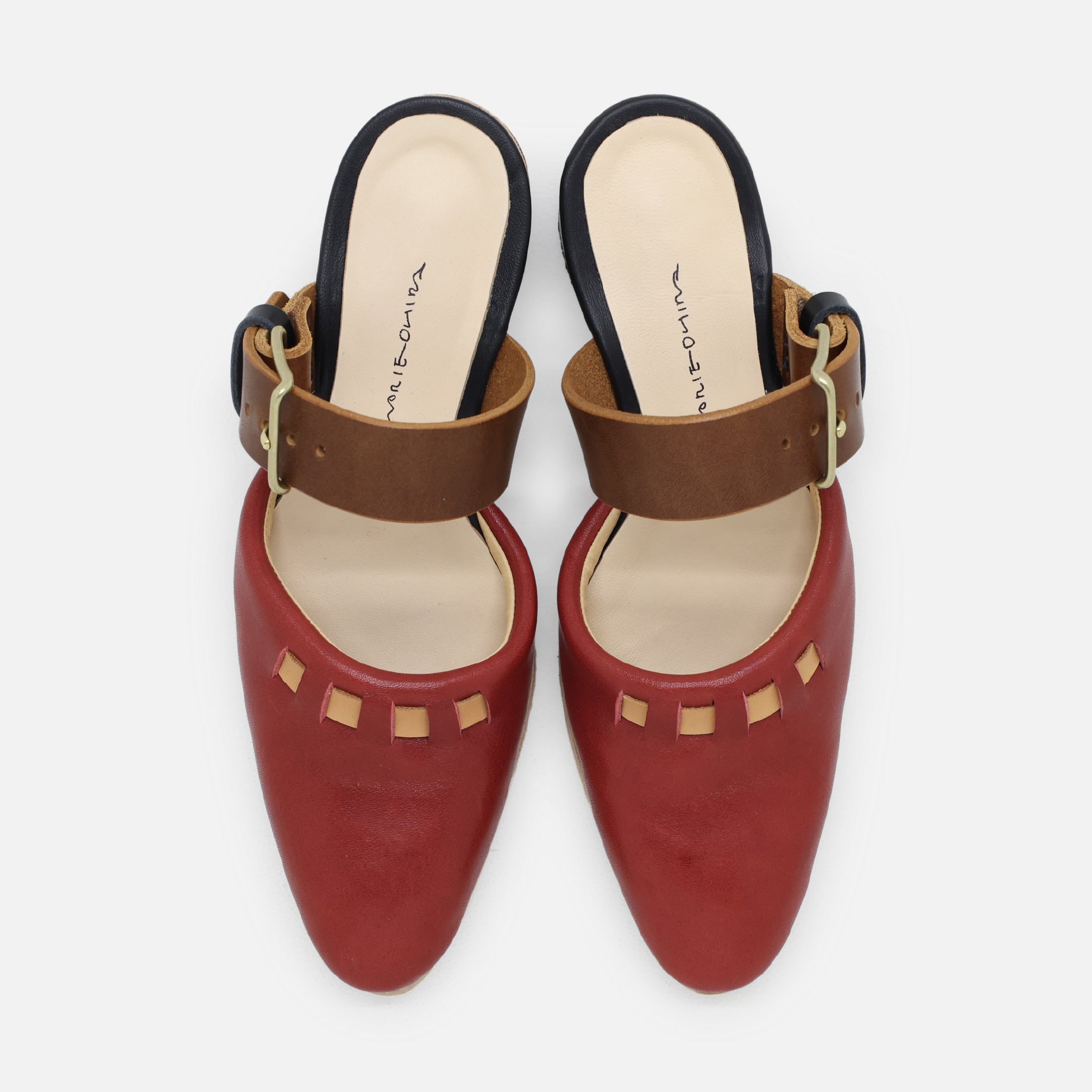 STITCHED MULE(RED)