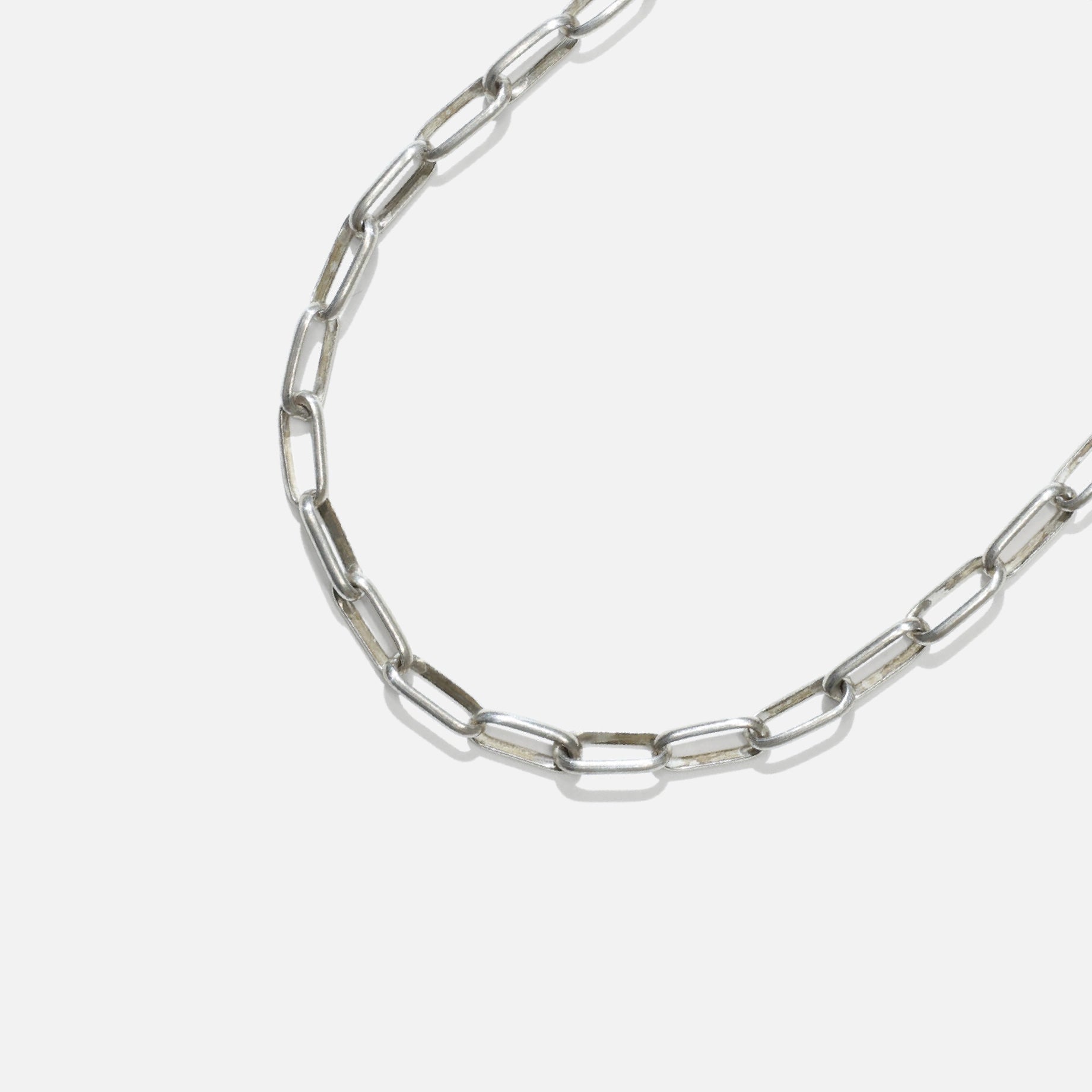SALLY SHIRLEY NAVAJO HANDMADE CHAIN BRAC.(SILVER)