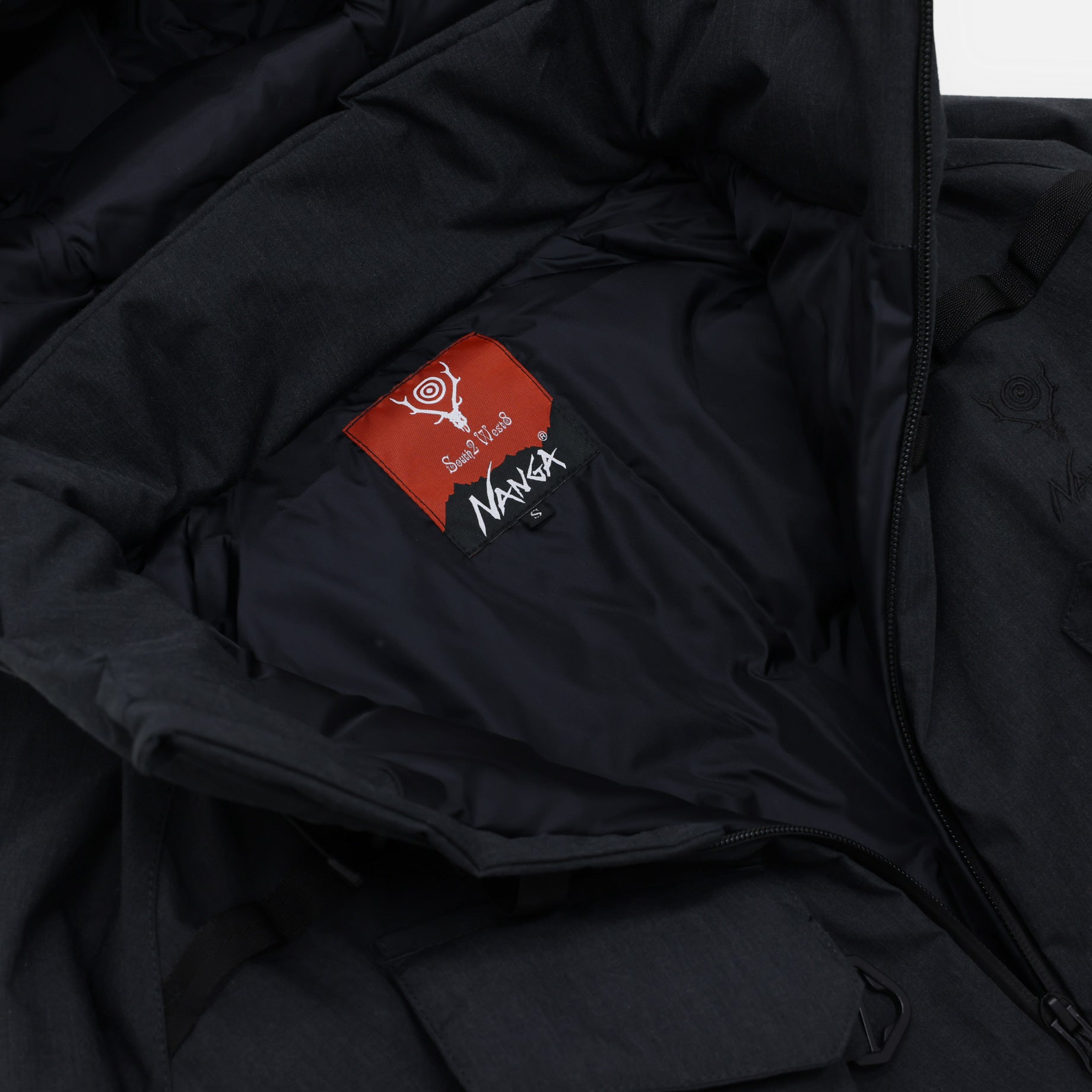 SOUTH2 WEST8 × NANGA TENKARA TROUT DOWN JACKET - FLAME RESISTANT (BLACK)