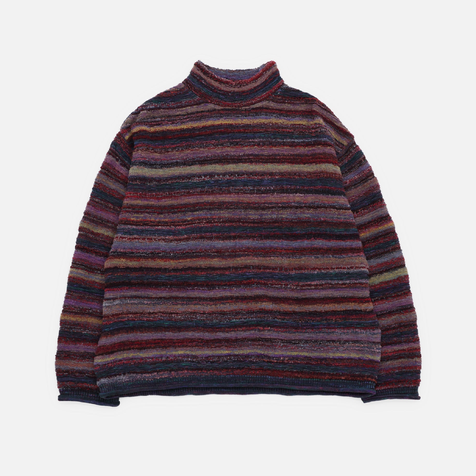 MIX COLLER KNIT PULLOVER(RED)